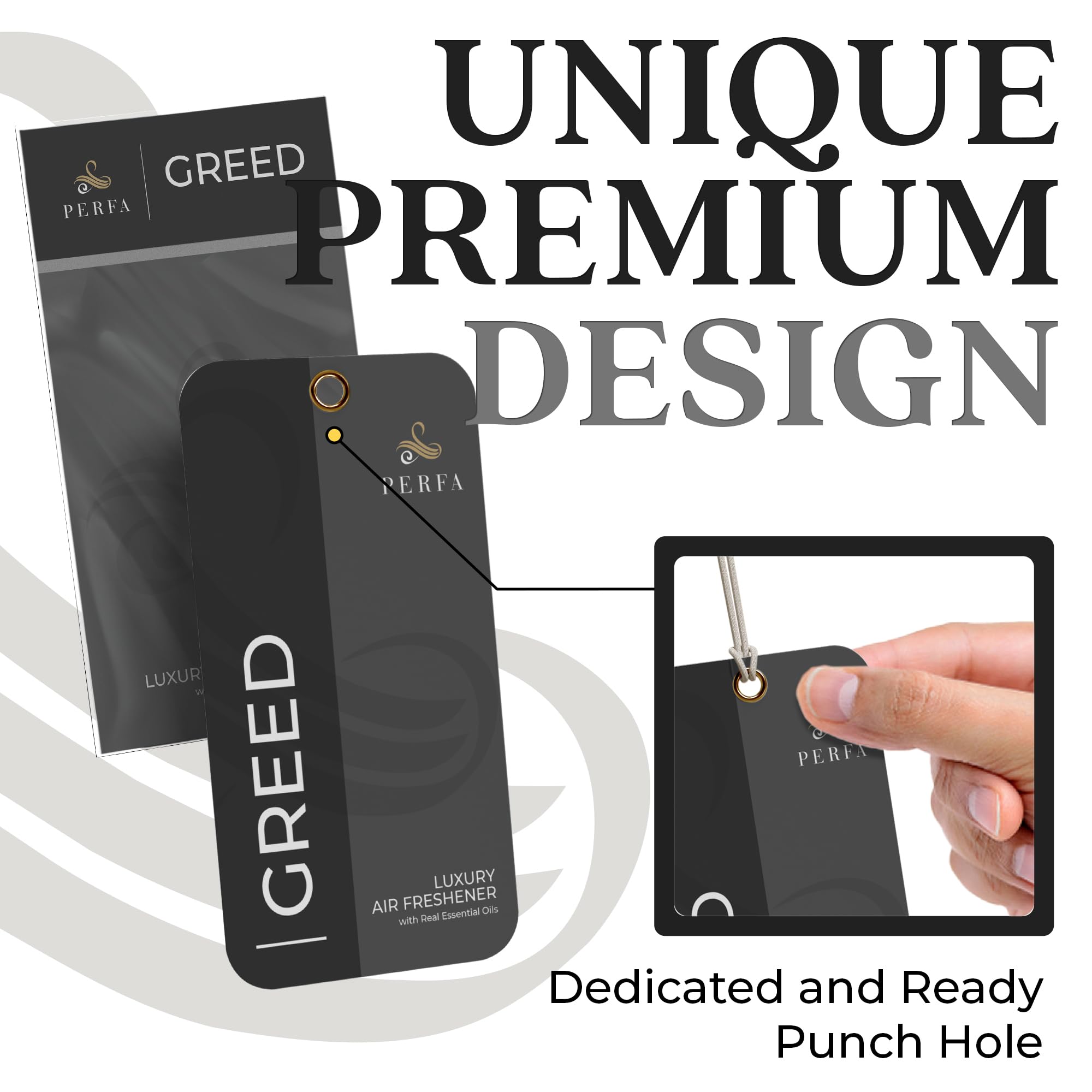 Greed Disposable Card Freshener For Men | Car Scents Air Freshener With Greed Fragrance | Strong Car Perfume Air Freshener With