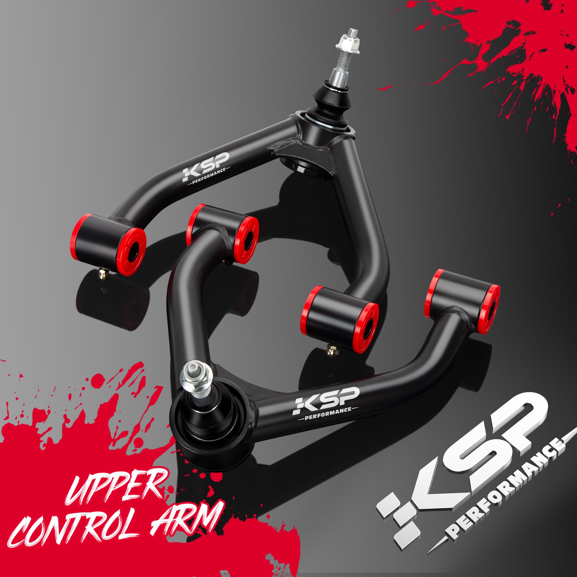 Ksp 2-4 '' K1500 Upper Control Arms, Adjustable Front Control Arm Compatible With Chevy Gmc K1500 1988-1999, Aftermarket Steel U