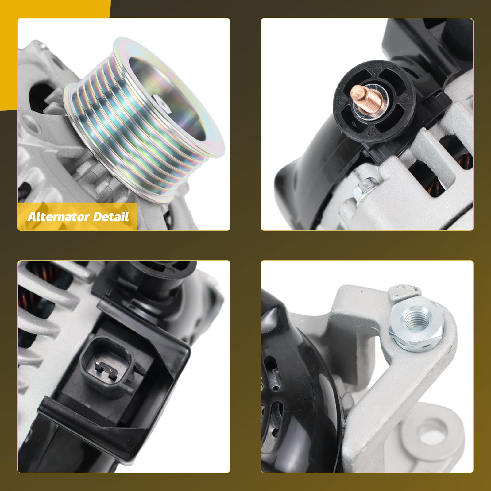 YINAVAGAD 56028697AA Alternator for Dodge Ram 1500 2500 3500 V8 5.7L 2003 2004 2005 2006, for Dodge Durango V8 5.7L 2004 2005 20