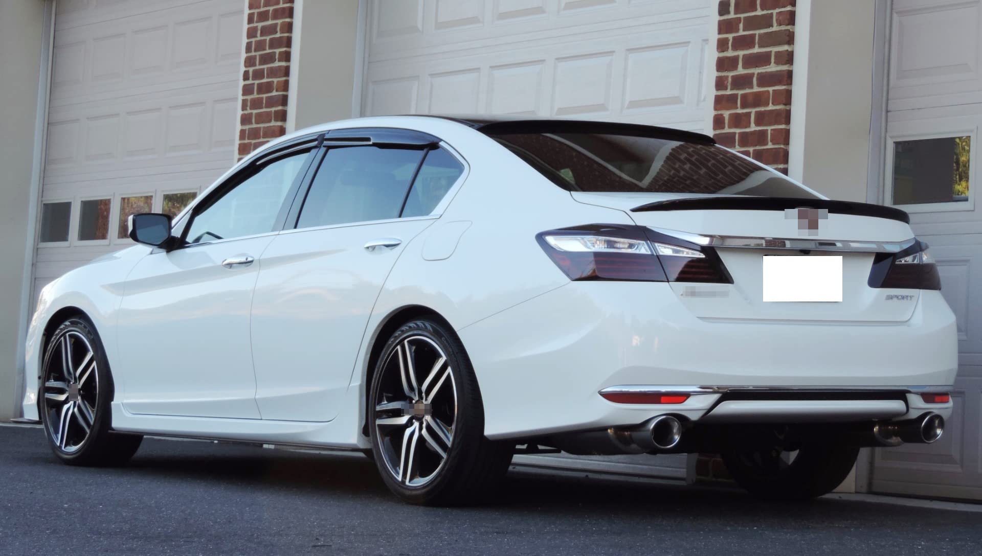 Ijdmtoy Oem-Red Rear Bumper Reflector Lens Replacements Compatible With 2016-2017 Honda Accord Sedan, Oe-Spec Lh Rh Assembly