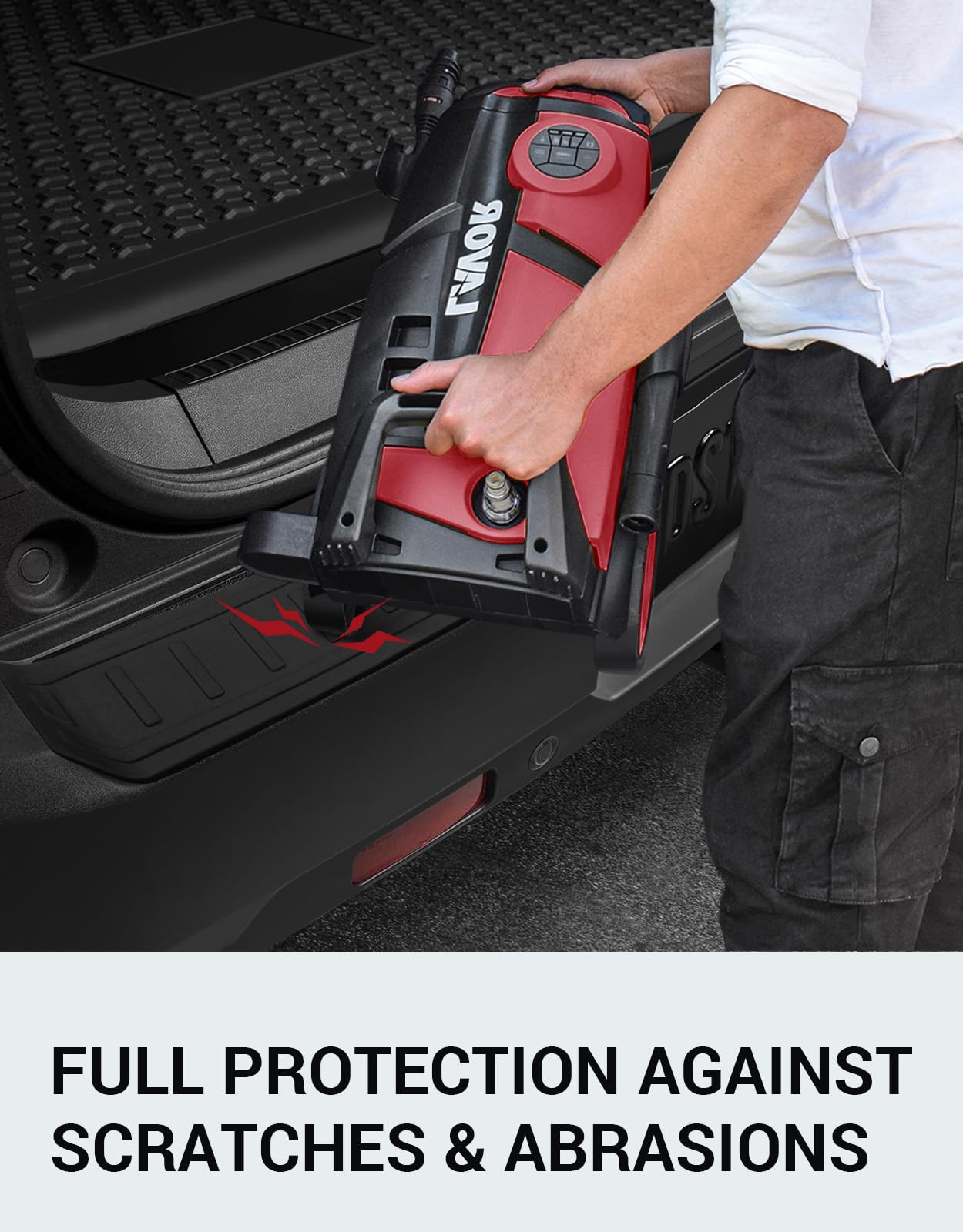 Ecarzo Rear Bumper Protector For 2025 2024 2023 2022 2021 Bronco Sport Accessories Trim Cover Scratch Resistant Trunk Door Entry Guards