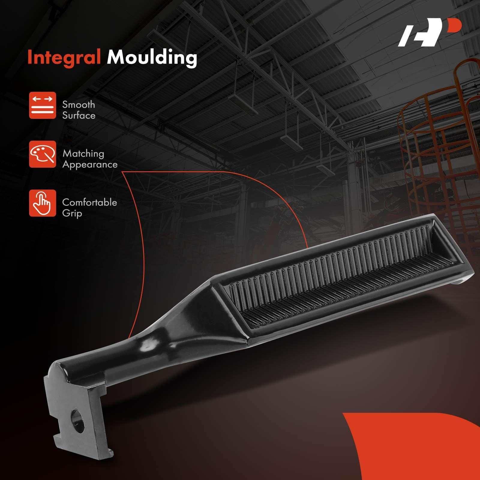 A-Premium - Interior Metal Door Handle Front Rear Right Passenger Side - Compatible with 1987-1997 Ford F150 F250 F350 Bronco F5