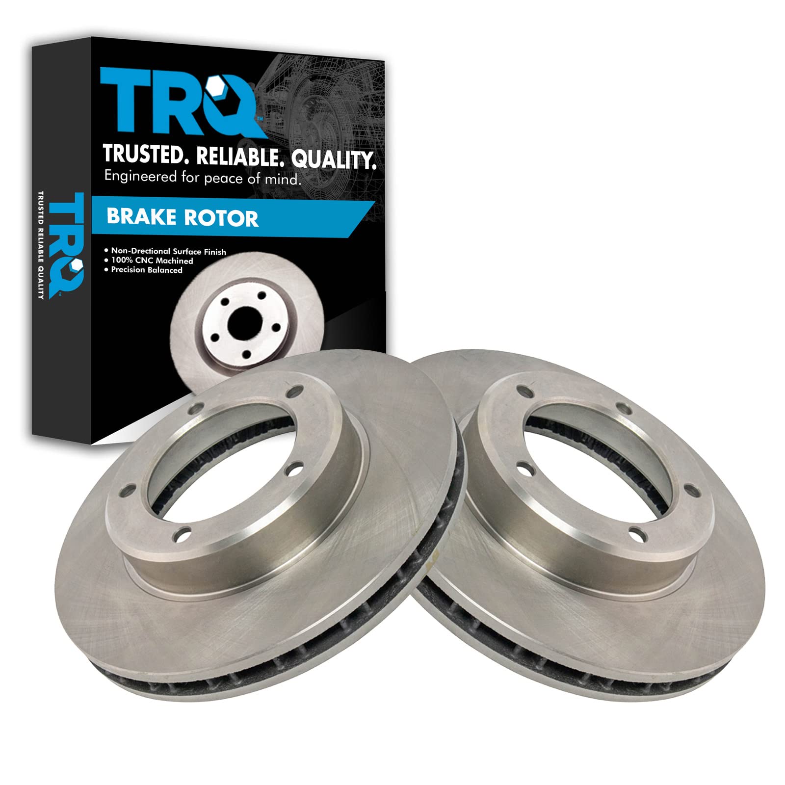 Trq Front Brake Rotors Set Vented Compatible With 2005-2012 Acura Rl