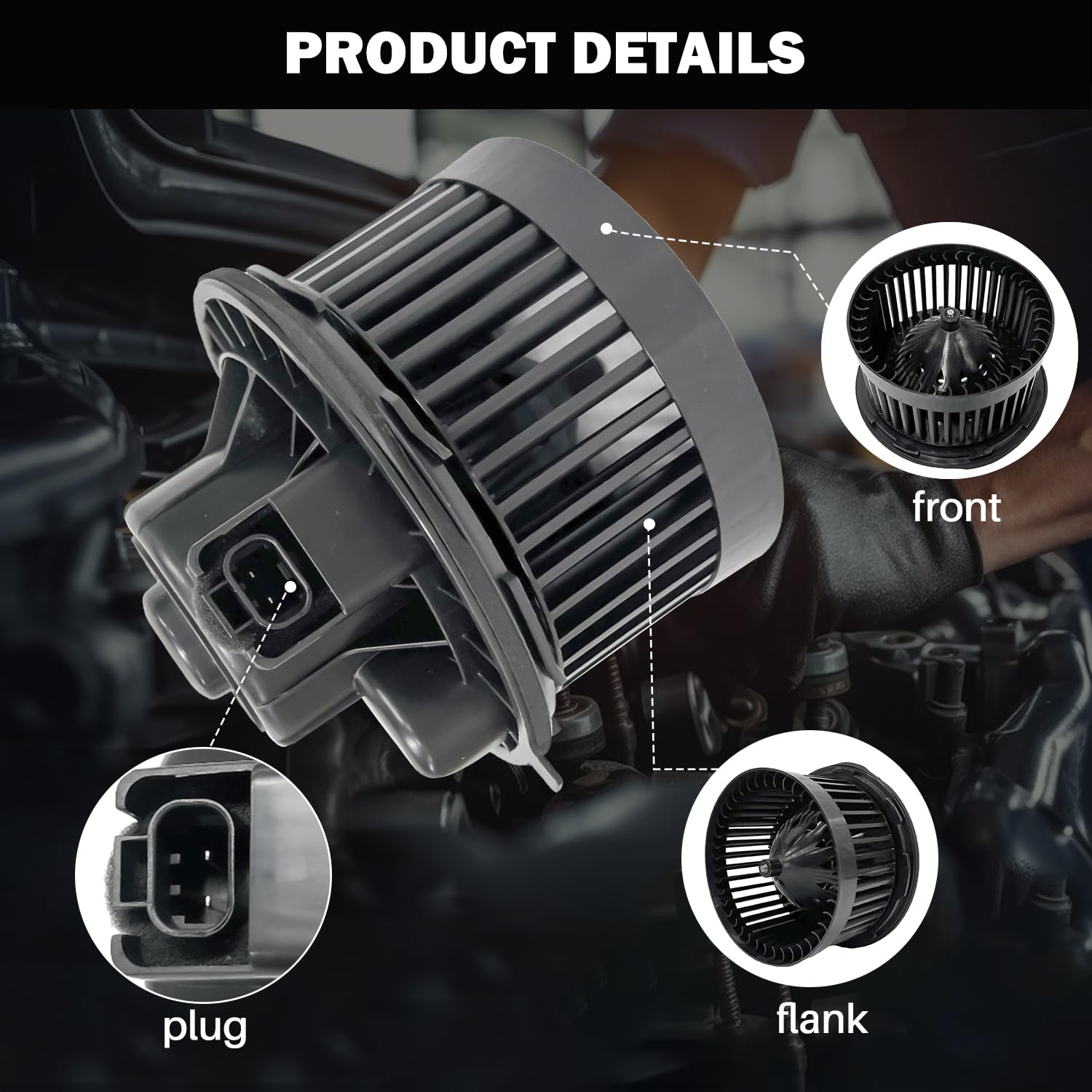 Aspligo 700089 Ac Heater Blower Motor Fan Front Fit For Cadillac Escalade For Chevrolet Silverado 1500 2500 3500 Tahoe For Gmc S