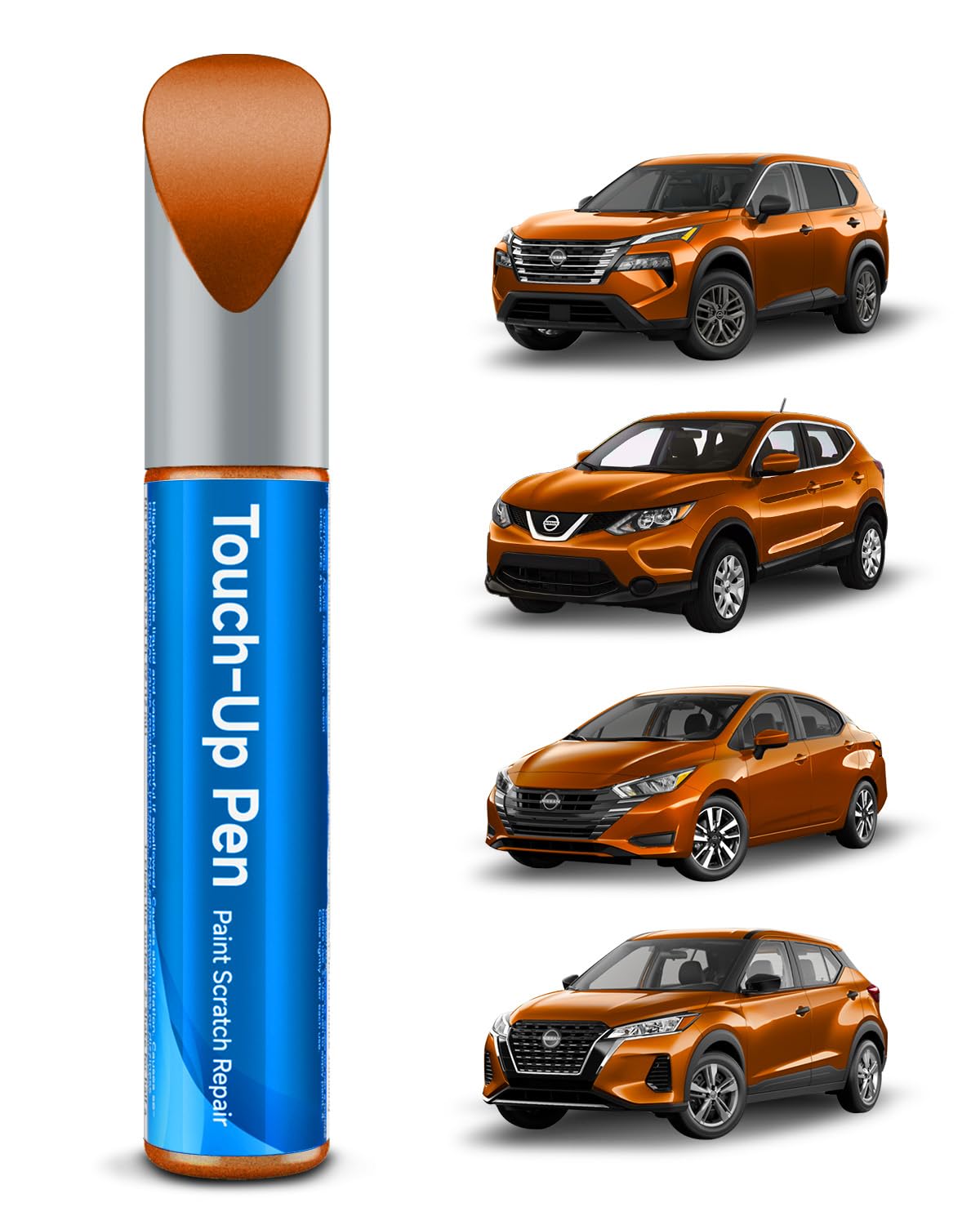 EBB Monarch Orange Metallic Touch Up Paint Compatible with Nissan Exact Match Touch Up Paint Car Scratch Repair
