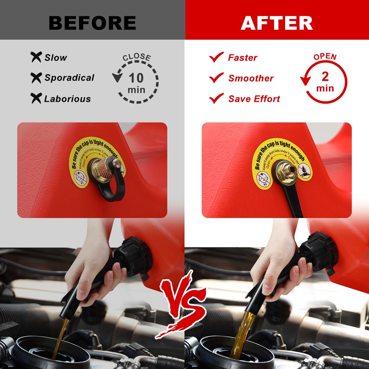 Magicfour Fuel Gas Can Vent Caps, 3 Pack Fuel Gas Tank Vent Caps Gas Can Replacement Vent Plug Gas Jug Vent Caps For Gas Fuel Wa