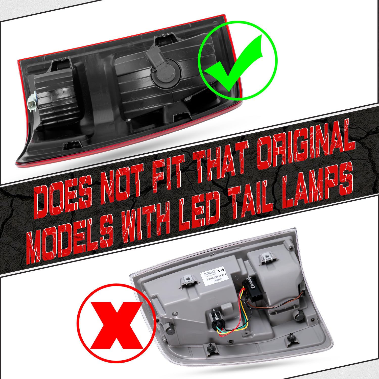 Ransoto Tail Lights Compatible With 2009-2018 Dodge Ram 1500 2500 3500 Rear Taillight Brake Lamp With Bulb Driver And Passenger