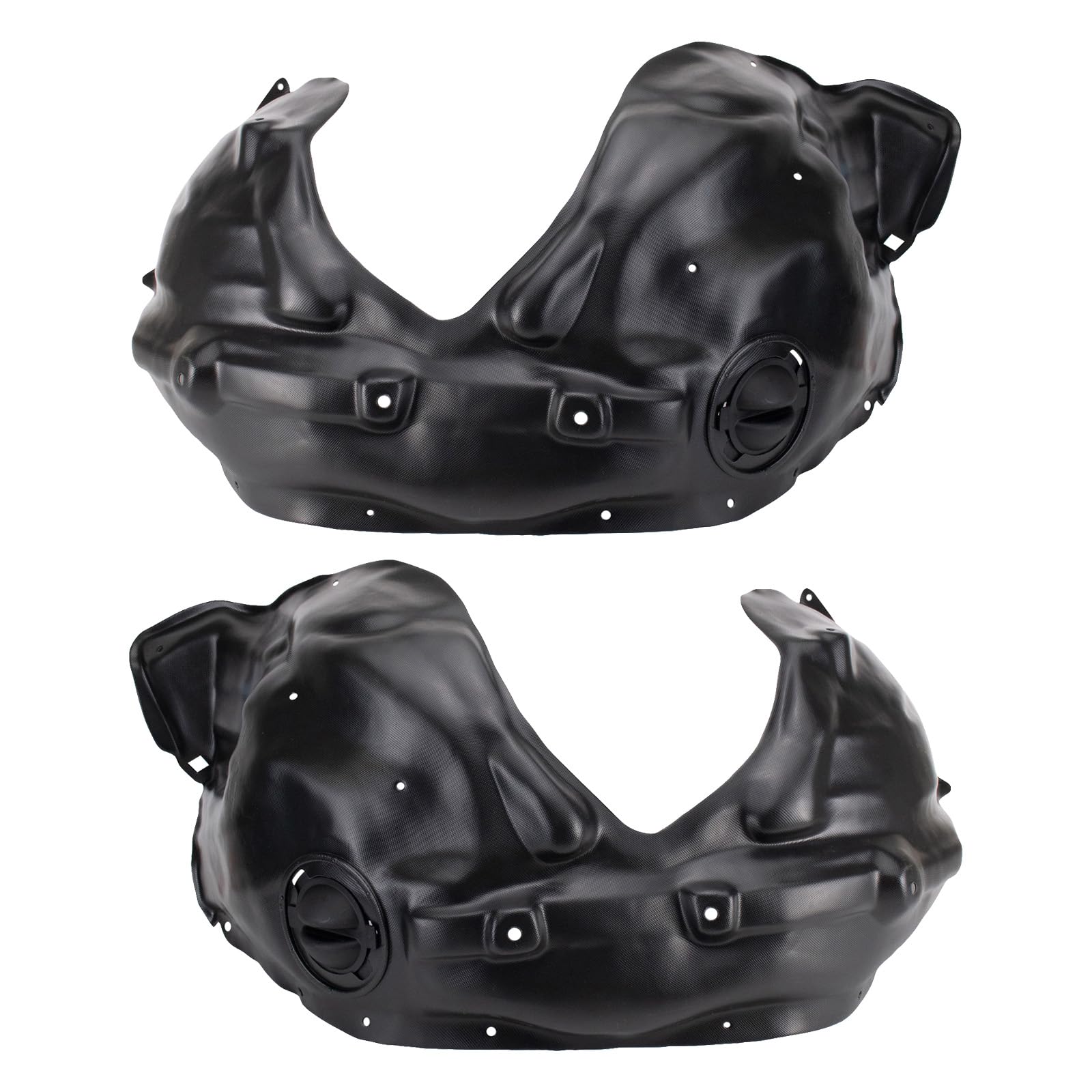 Trq Inner Fender Liner Set Compatible With 2011-2013 Jeep Grand Cherokee Ch1248153 Ch1249153