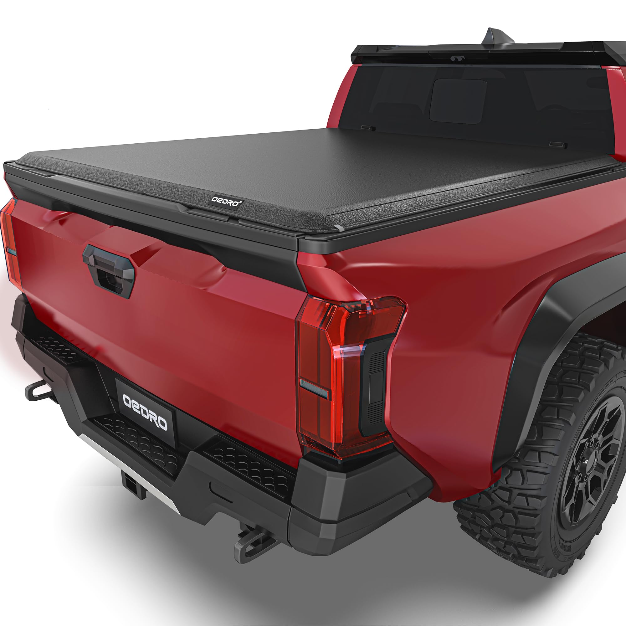 OEDRO Soft Roll Up Truck Bed Tonneau Cover Compatible with Toyota Tacoma 2024 2025 (Excl. Trail) 5 Ft Bed with Track Rail System