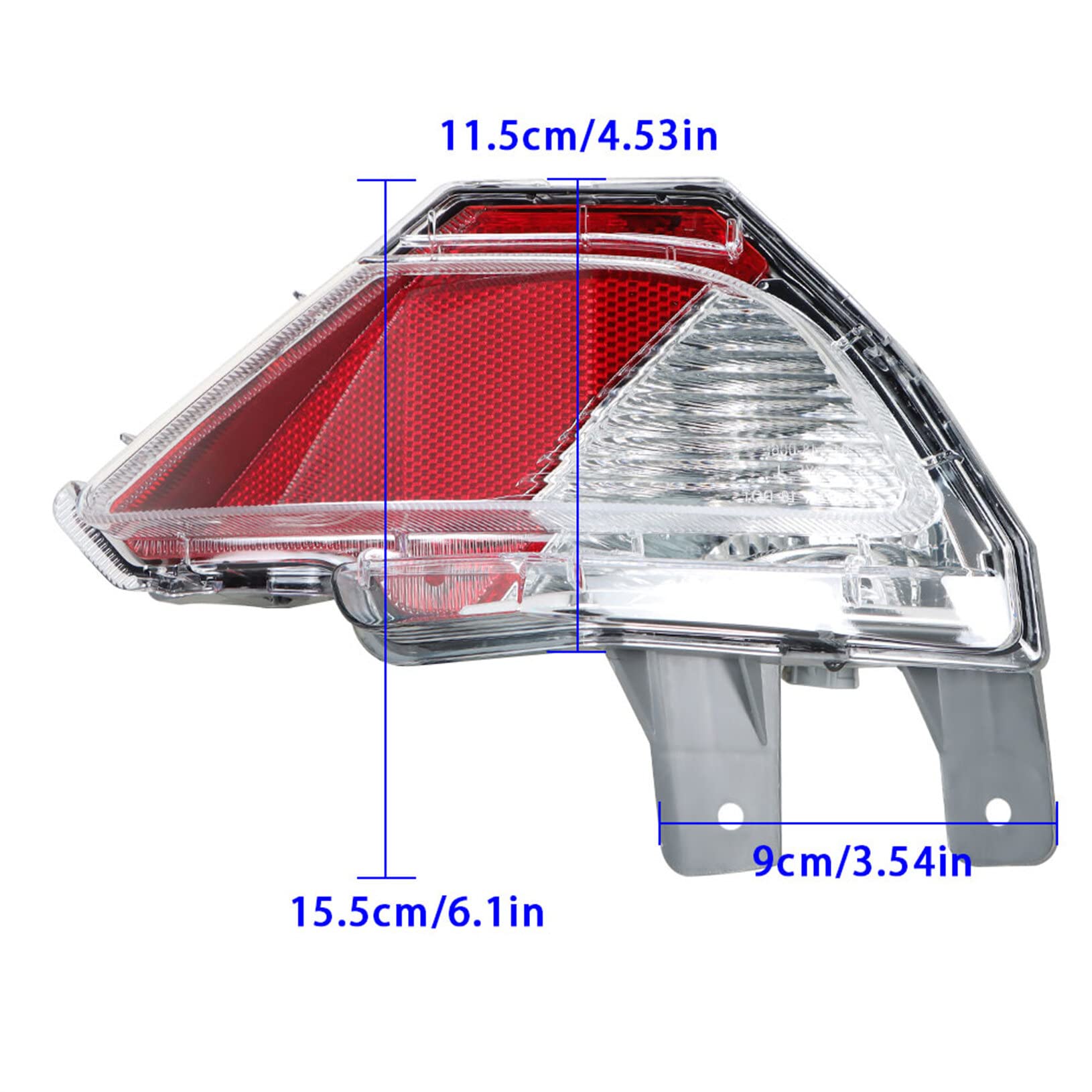 Lablt Right Side Rear Bumper Reflector Light Stop Lamp Replacement For Toyota Rav4 2016-2018 814800R040 To2883107 814900R040 To2