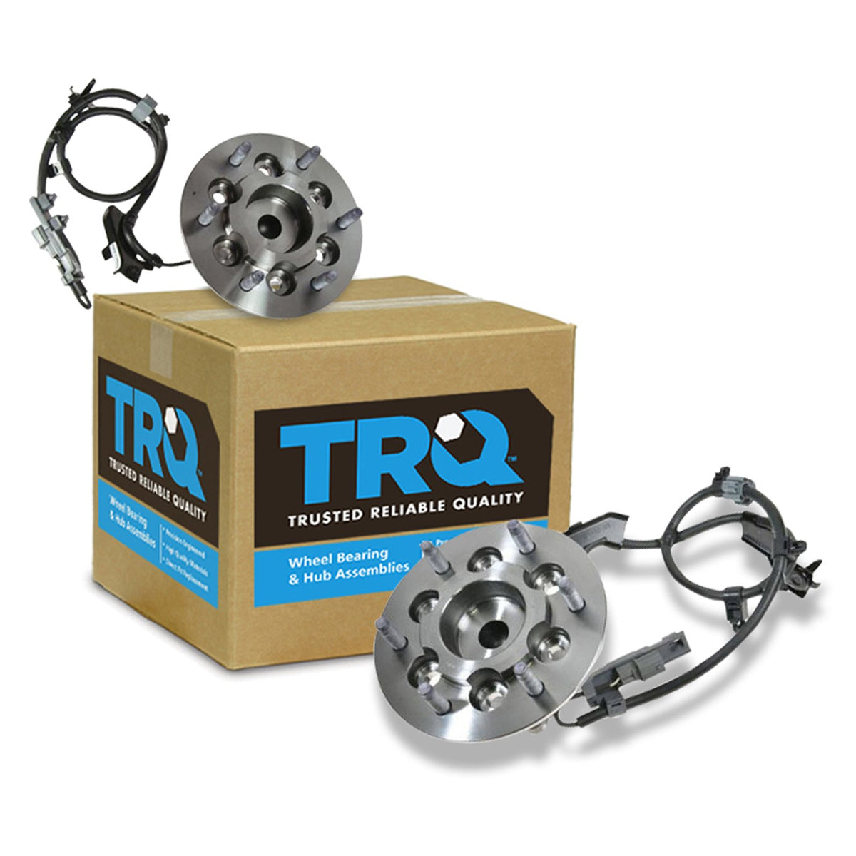 Trq Front Wheel Hub Bearings Assembly Set Compatible With 2004-2008 Chevrolet Colorado Gmc Canyon 2006 Isuzu I-280 2007-2008 I-2