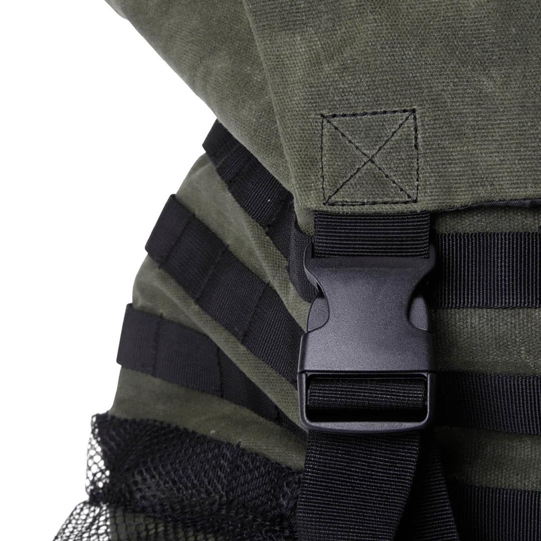 Overland Vehicle Systems Canyon Extra Large Trash Bag Tire Mount - #16 Waxed Canvas