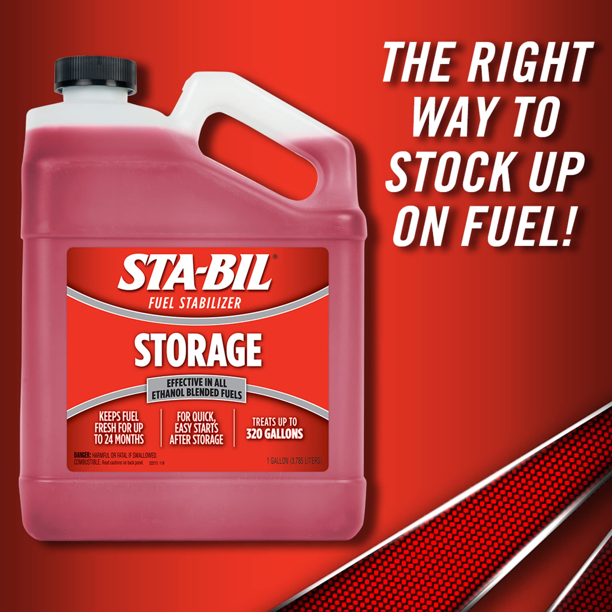 Sta-Bil Storage Fuel Stabilizer | Keeps Fuel Fresh For 24 Months, Prevents Corrosion, Gasoline Treatment Fuel Additive That Prot
