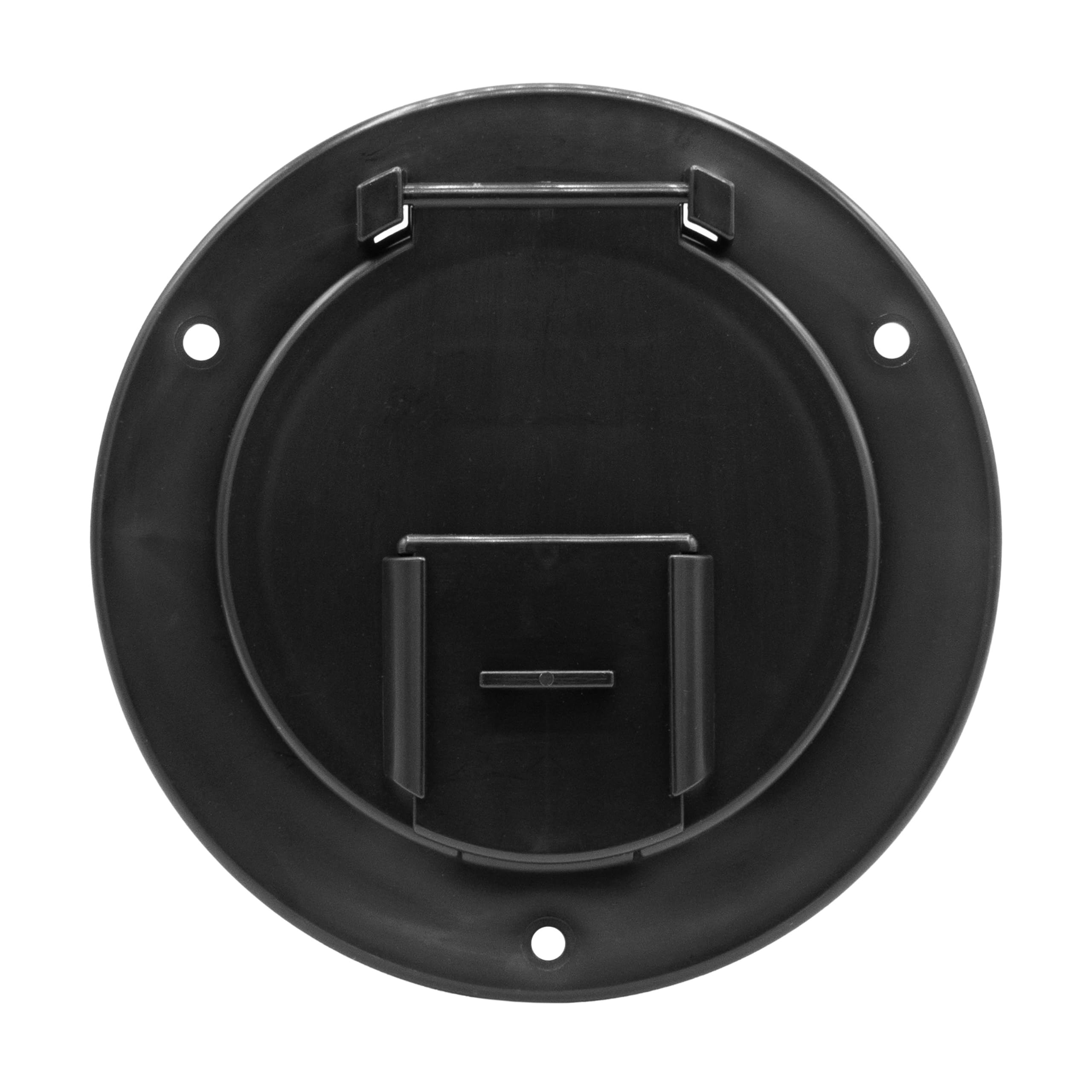 Halotronics Rv 5-Inch Round Electric Cable Hatch For 30 And 50 Amp Cords (Black)
