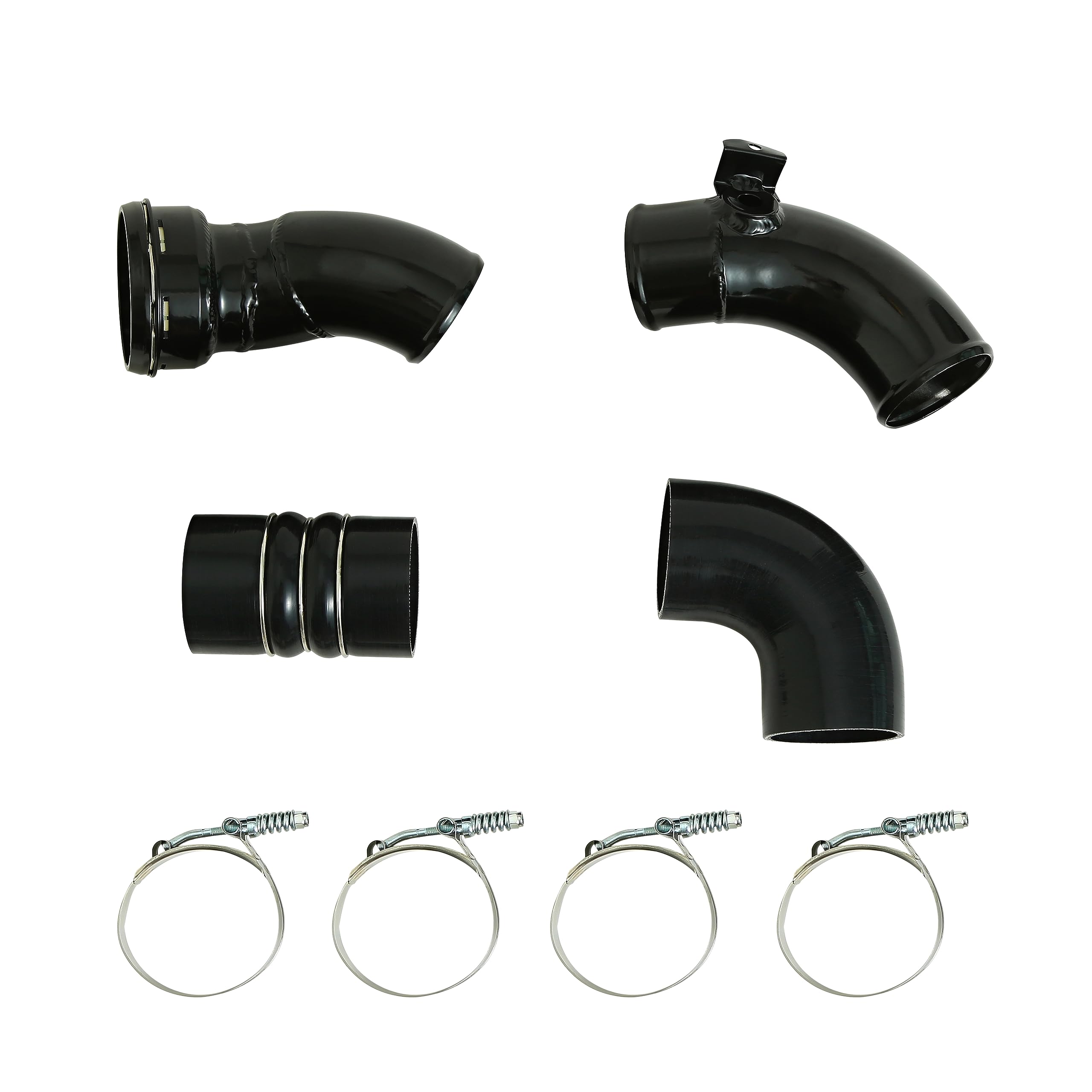 FITIPICI Cold Side Intercooler Pipe Kit Compatible with Ford F250 F350 F450 F550 Super Duty 2011-2016 6.7L V8 Diesel Replace 667