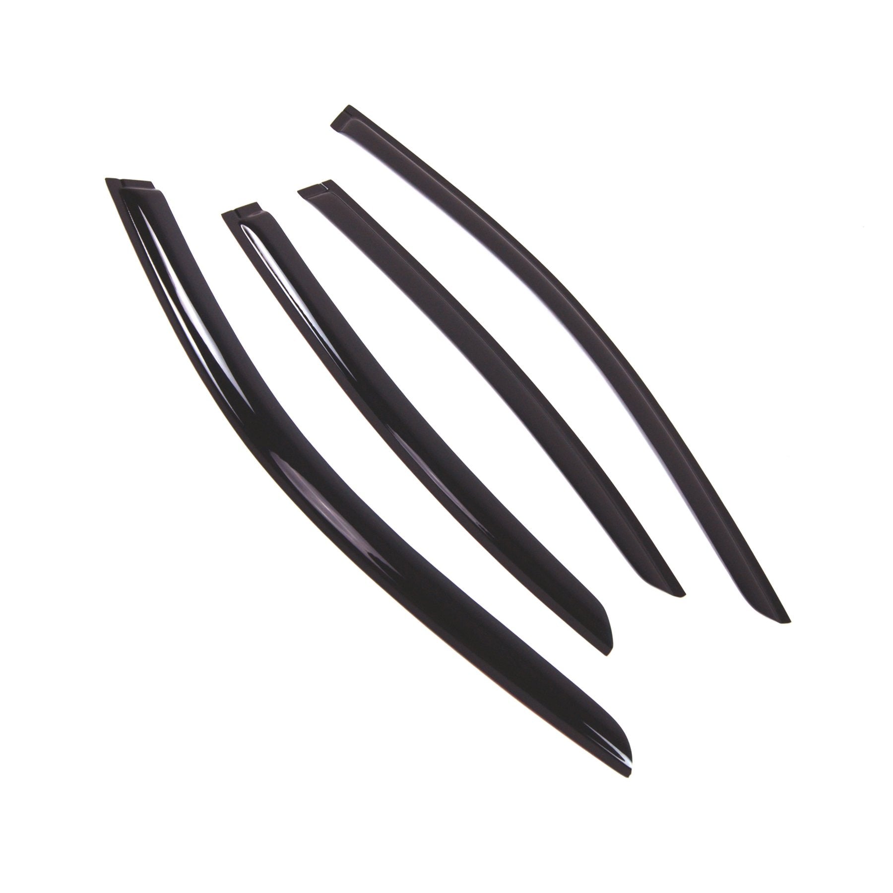 Tuningpros Outside Mount Window Vent Visors Rain Guards Compatible With Lexus Es350 2013-2016 | Side Window Wind Deflectors Rain