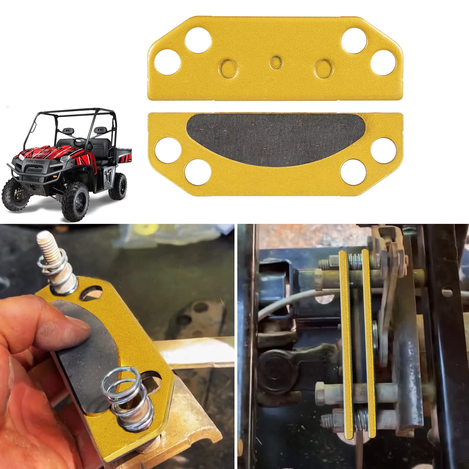 New Parking Brake Pad Kit 2203147 for Polaris Ranger 2X4 4X4 6X6 500 700 800 900, Parking Brake for Polaris Ranger
