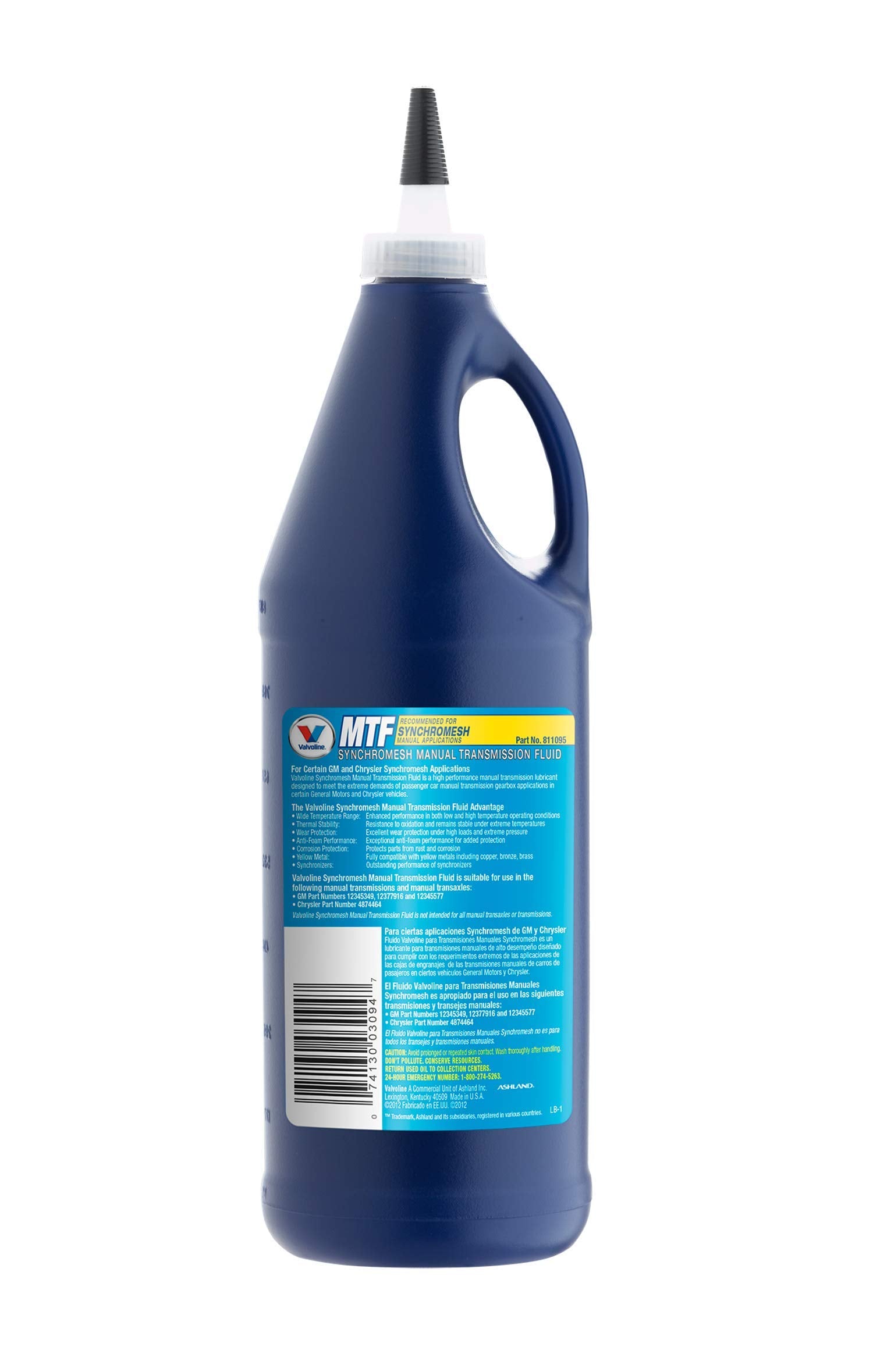 Valvoline Syncromesh Manual Transmission Fluid 1 Qt, Case Of 12
