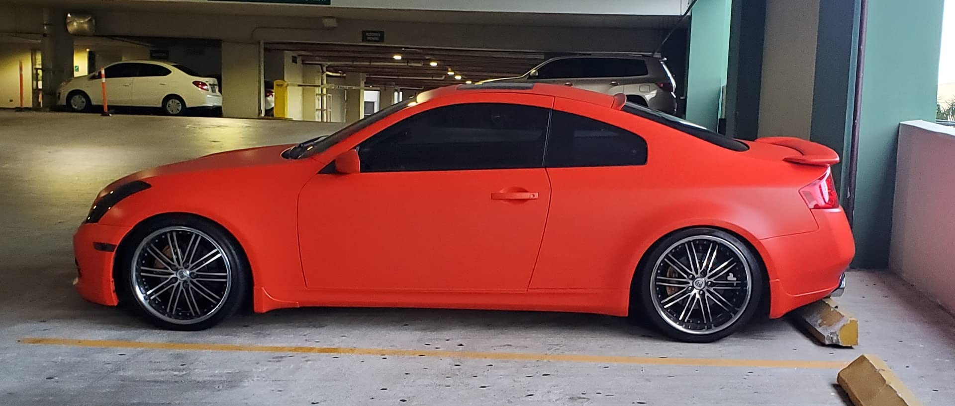 Vvivid+ Premium Vinyl Wrap Film (1/2Ft X 5Ft, Matte Arancio Argos Red Orange)