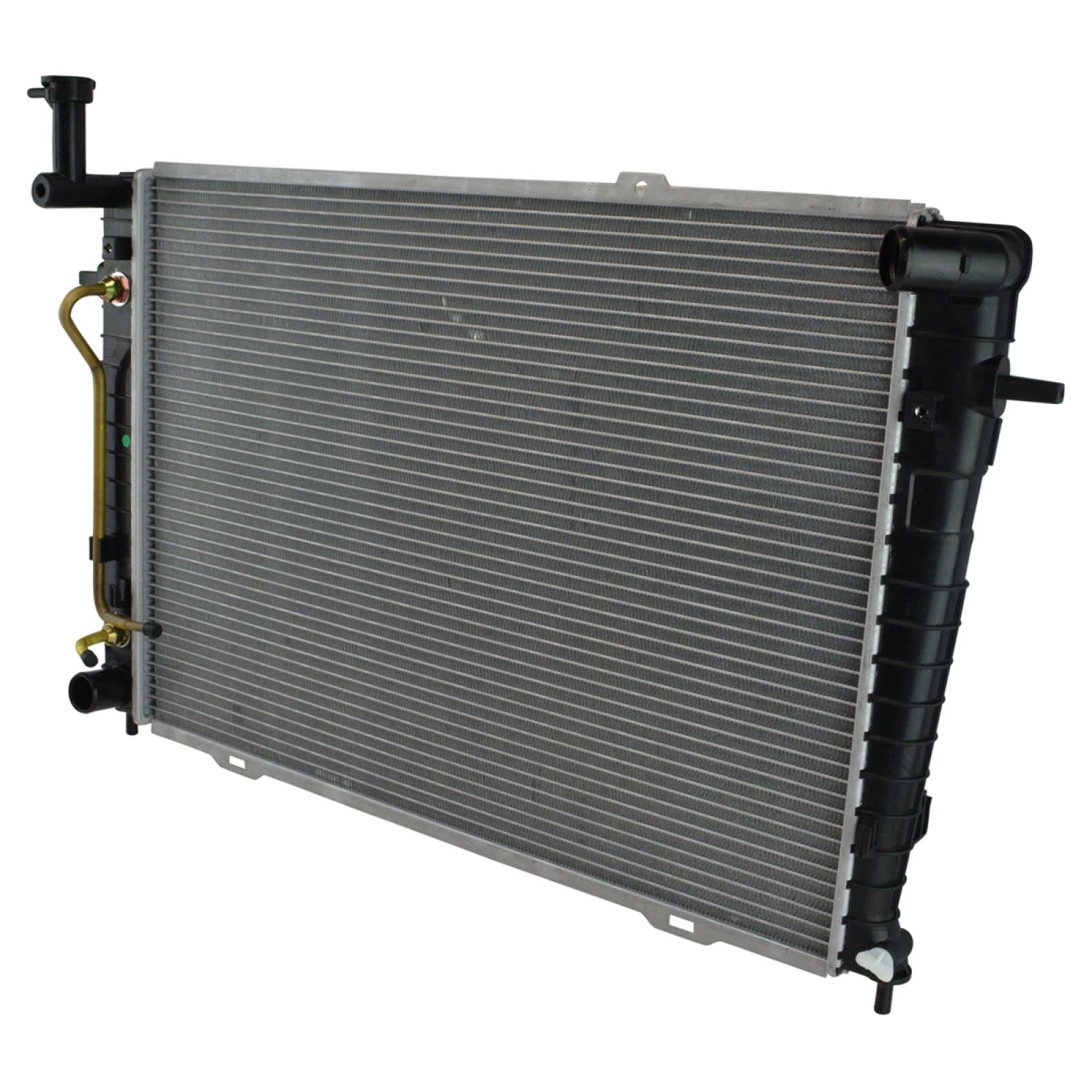 Trq Radiator Assembly Aluminum Core Compatible With 05-09 Hyundai Tucson 05-10 Kia Sportage Cu13077 Cu2786 Hy3010151 Ki3010142