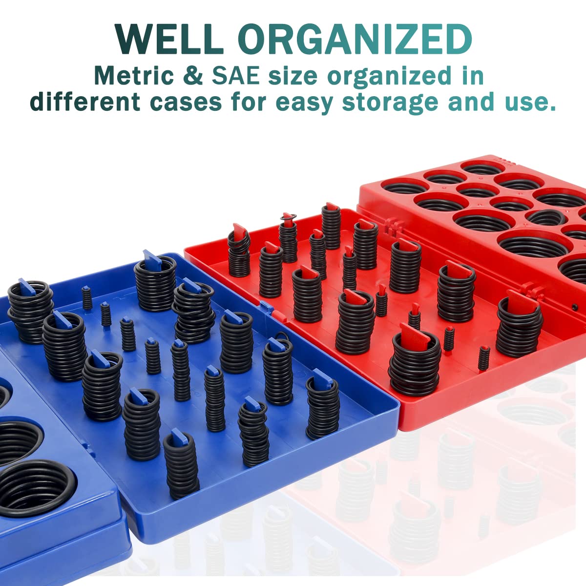 Boeray 826Pcs O Rings Assortment Kit In 32 Sizes With 4 Hooks, Metric O Rings Gaskets Kit For Automotive Faucet Plumbing Repair