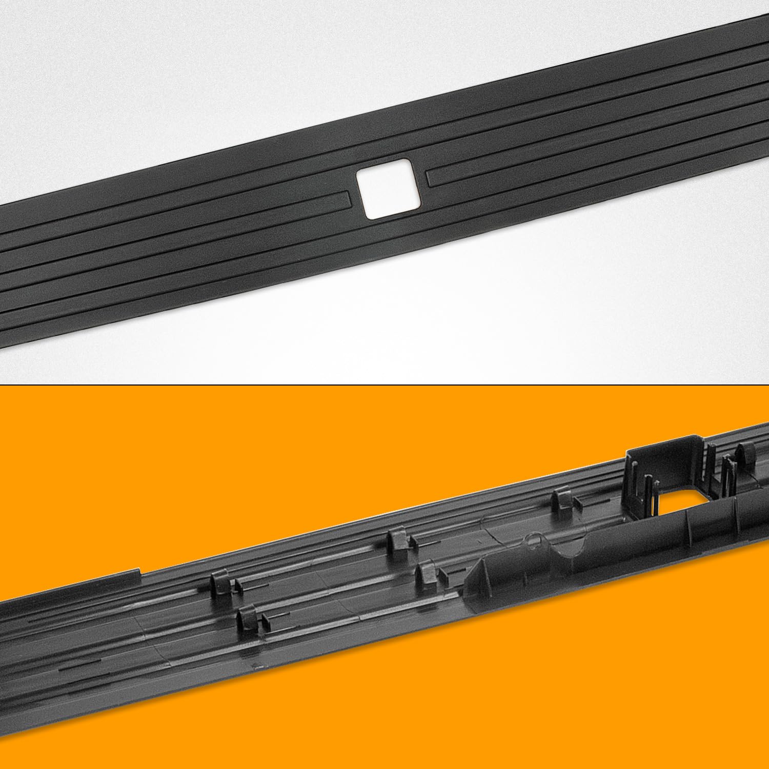 RANSOTO Tailgate Molding Trim Compatible with Ford F150 F-150 2015-2020 Flexible Flex Step Cap Top Trim Protector Cover Replaces