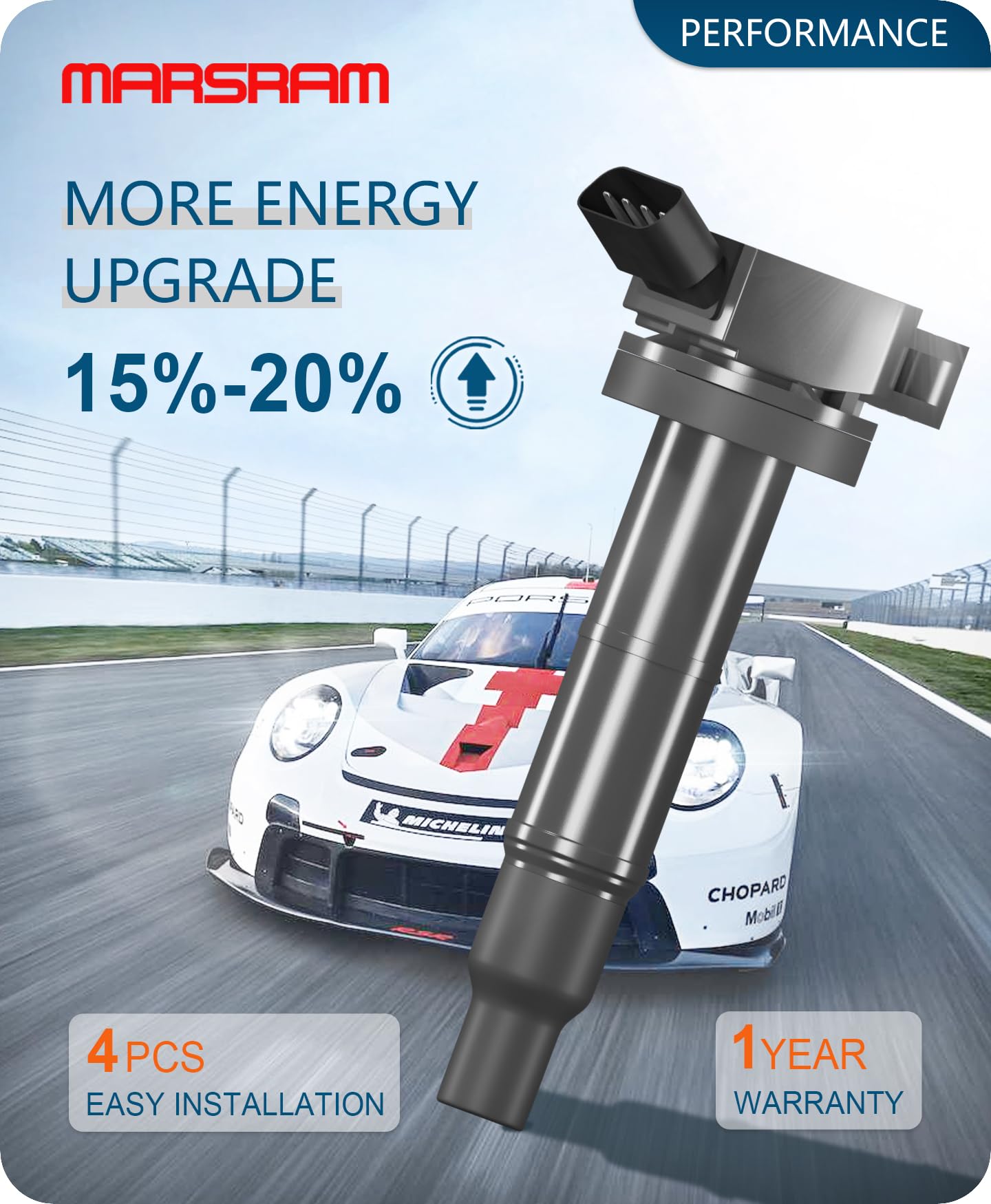 Marsram Ignition Coil Pack Uf333 For Toyota 2001 2002 2003 2004 2005 2006 2007 2008 2009 2010 Rav4 Camry Corolla Solara Highland