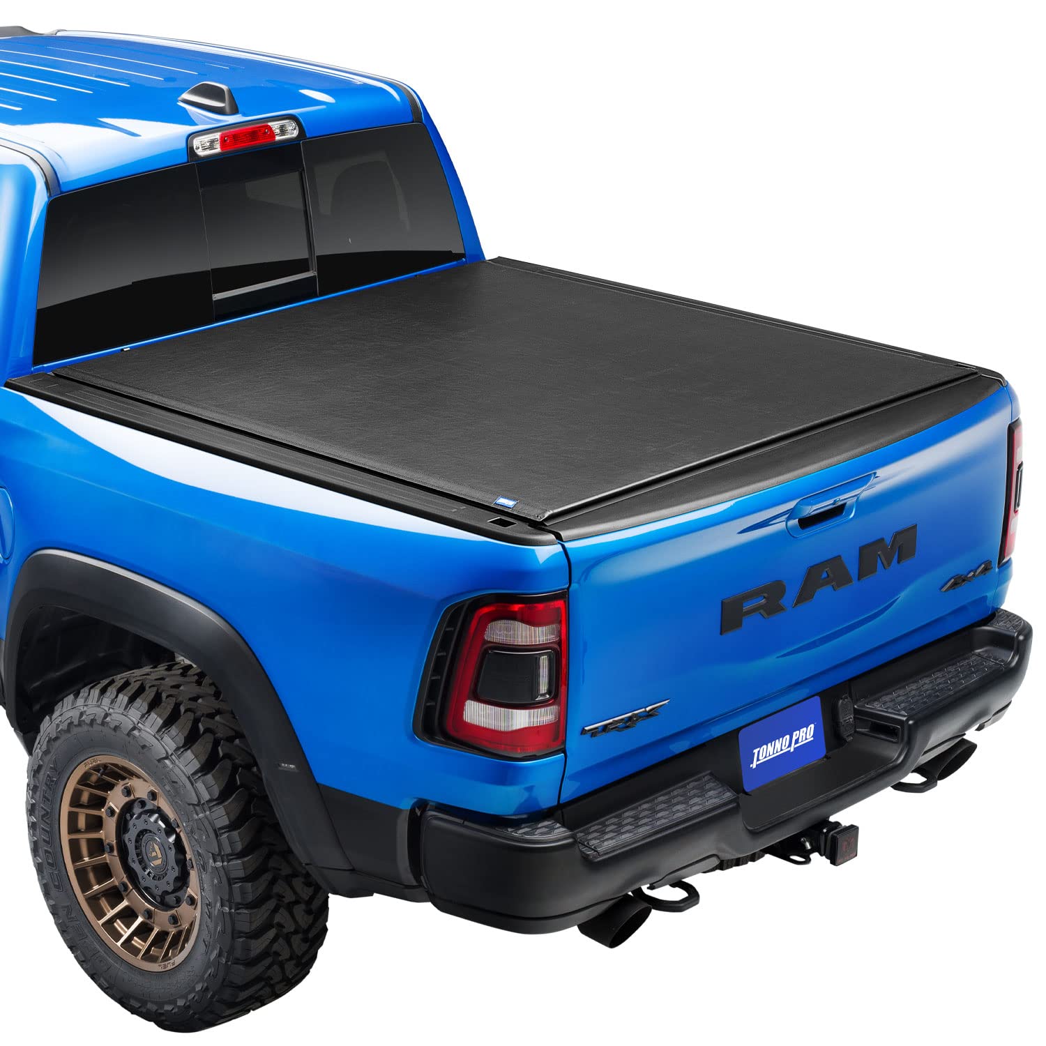 Tonno Pro Lo Roll, Soft Roll-Up Truck Bed Tonneau Cover | Lr-2055 | Fits 2019 - 2023 Dodge Ram 1500, W/O Multifunction Tailgate 5' 7' Bed (67.4')
