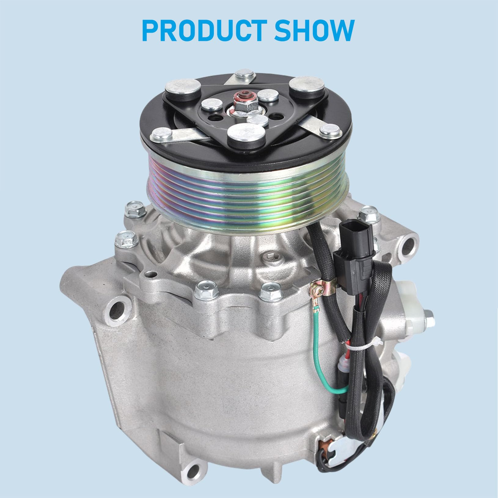 AC Compressor with Clutch Replacement for Civic 1.8L 2006 2007 2008 2009 2010 2011 CO 4918AC