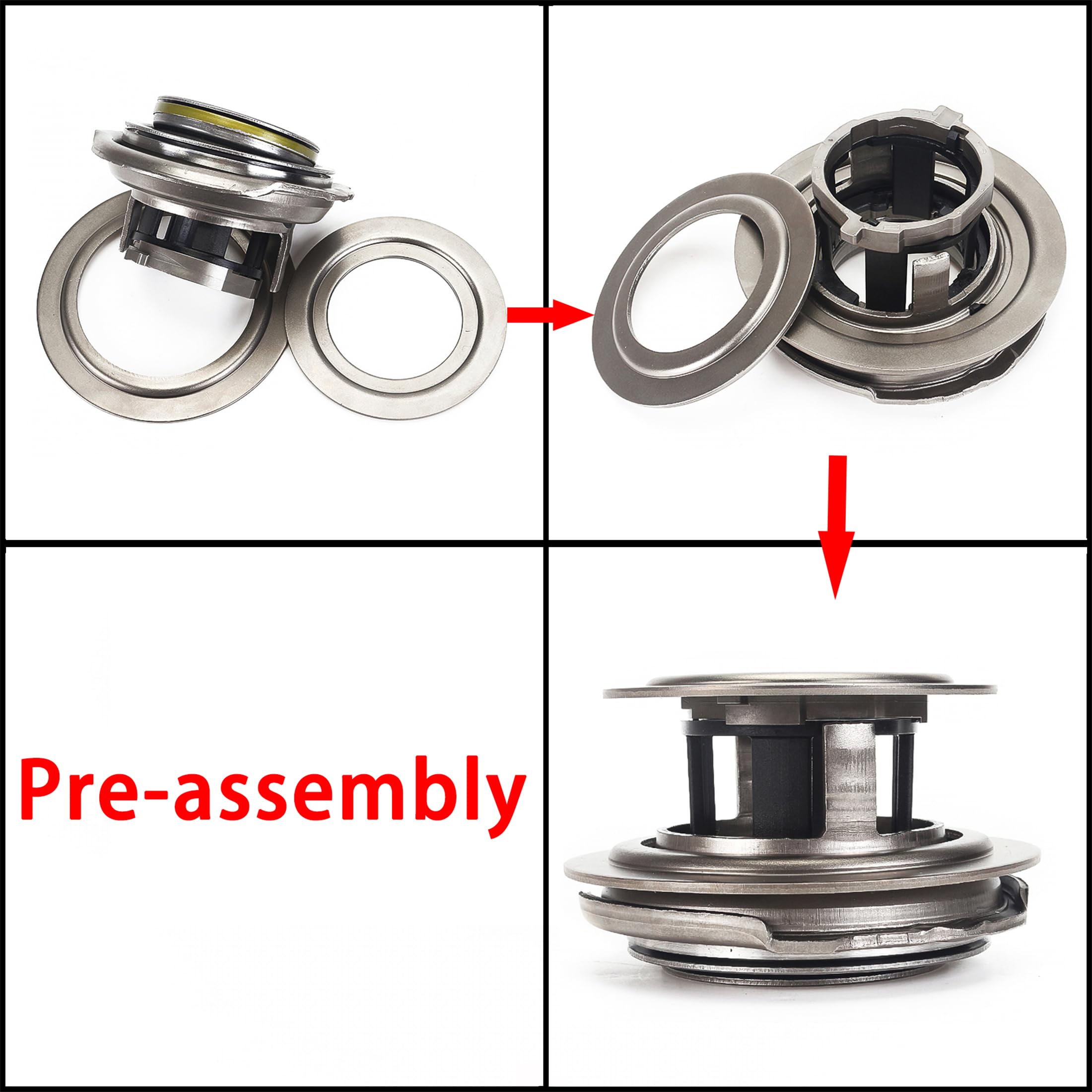 Thomletha 6DCT250 DPS6 Transmission Dual Clutch Fork Kit Replacement for Focus Fiesta 2012-2019