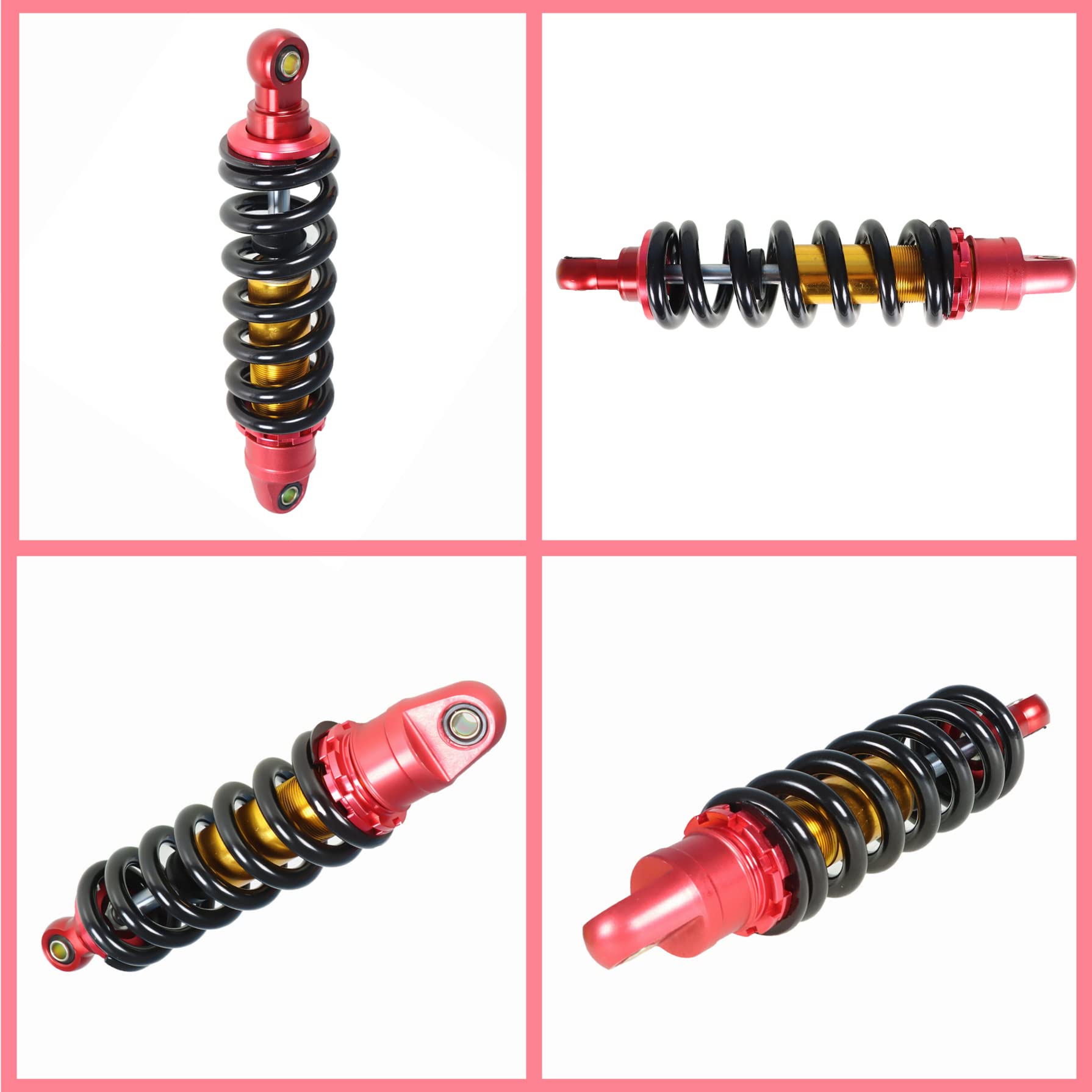 Gxywady 11 Motorcycle Rear Shock Absorber Suspension Replacement For Yamaha Ttr90 Pw80 Honda Crf70 Xr100 Kawasaki Ssr110 Quads Pit Bikes Buggies 285Mm Red
