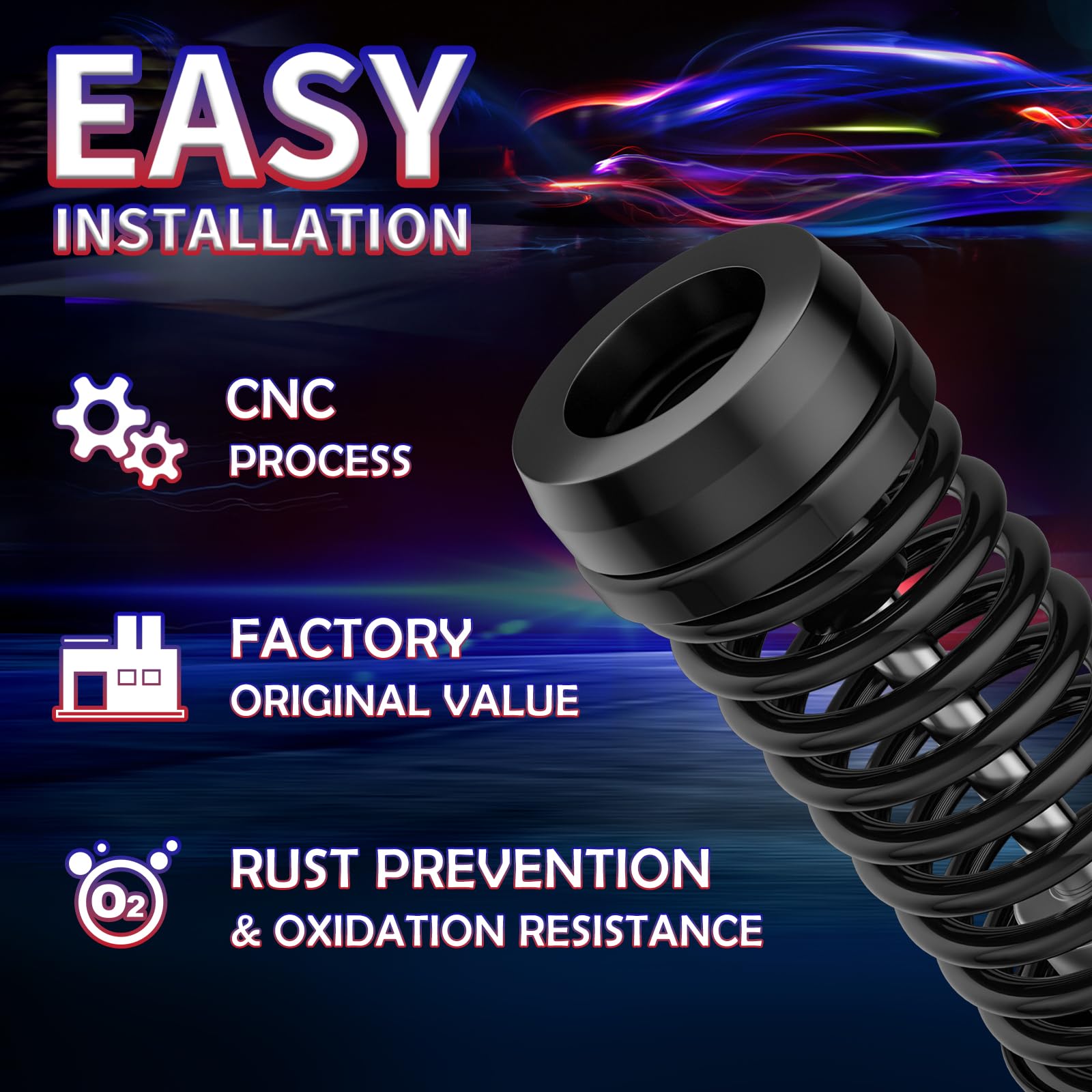 2.5'' Front Leveling Lift Kit For 1999-2006 Silverado 1500 Sierra 1500 (2Wd Only), Leveling Lift Kit Forged Front Strut Spacers