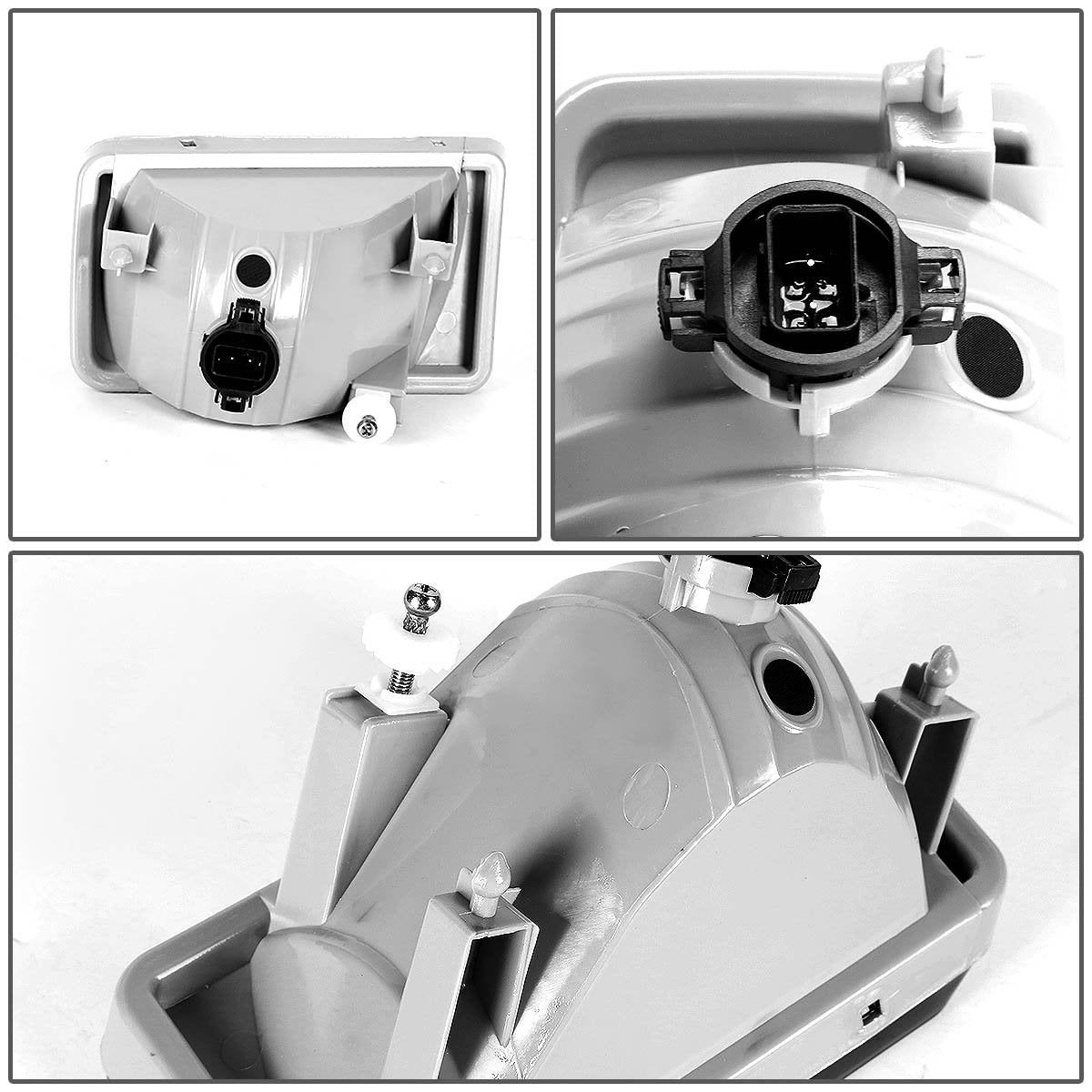 Dna Motoring Fl-Ztl-111-Ch Front Bumper Fog Light Driver & Passenger Side [Compatible With 07-08 Escalade / 07-13 Avalanche / 07