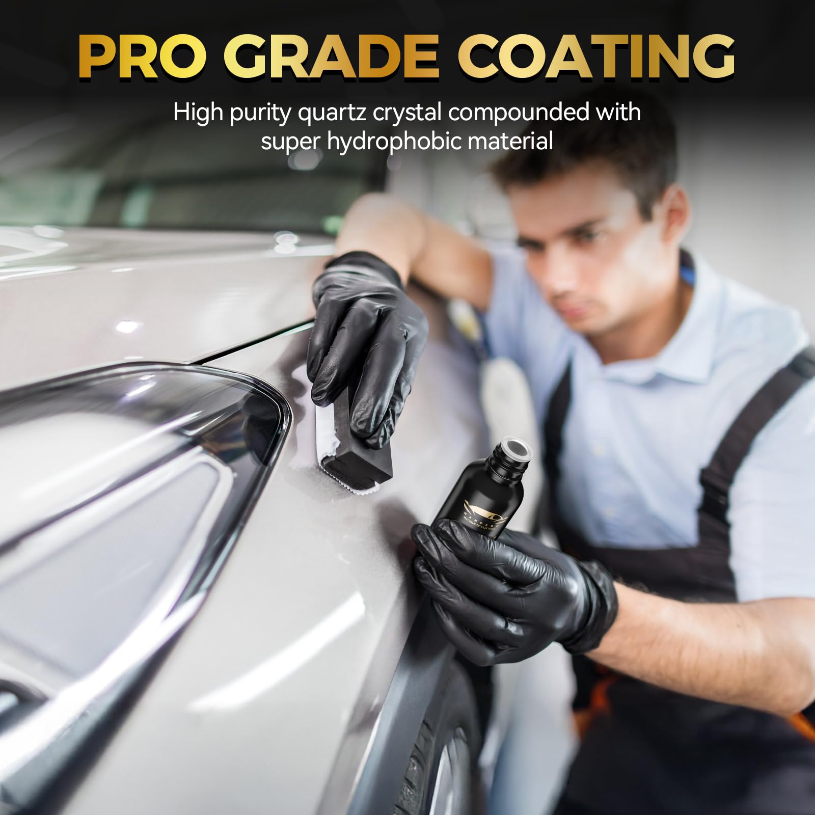 Greyghost Ceramic Coating For Cars, Mr Fix 9H Nano Coating Kit Super Ceramic Car Coating Hydrophobic, Car Paint Protection Anti Scratch Glass Coat, High Gloss Auto Ceramic Polish 9H Hardness Ceramics