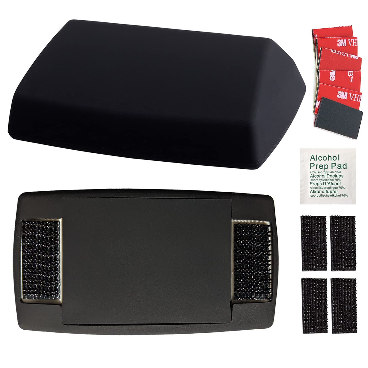 Ez Skin Bundle: Full-Wrap Silicone Skin For Ez Pass + Black Interlocking Strips = Discreet Look Inside & Outside Your Windshield