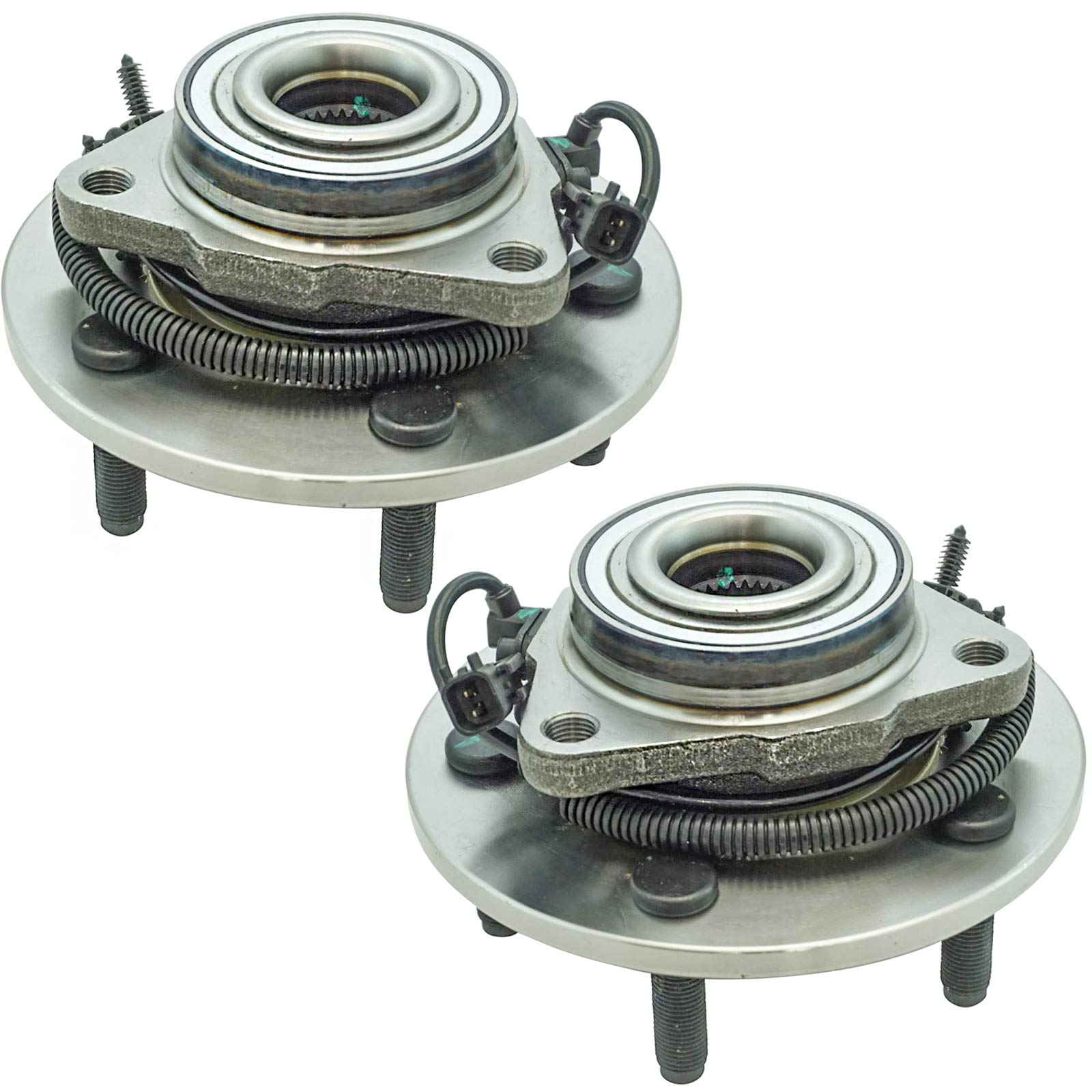 Trq Front Wheel Hub Bearings Assembly Set Compatible With 2012-2018 Ram 1500 2019-2022 1500 Classic