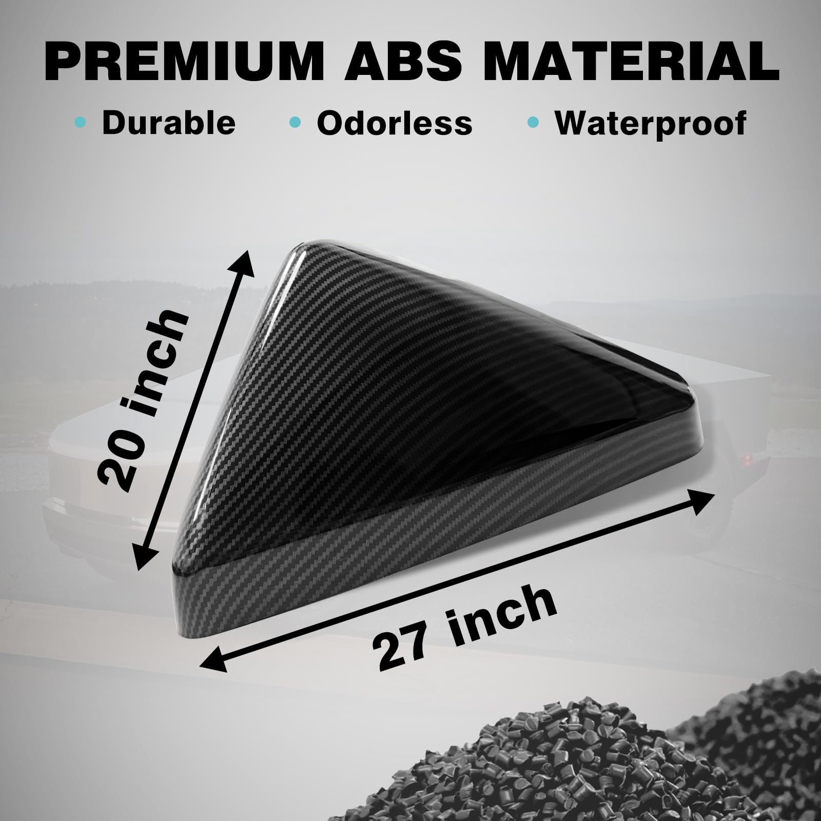 BestEvMod Door Side Rearview Mirror Cover Caps Protection Covers Direct Add-on Compatible with 2023 2024 2025 Tesla Cybertruck E