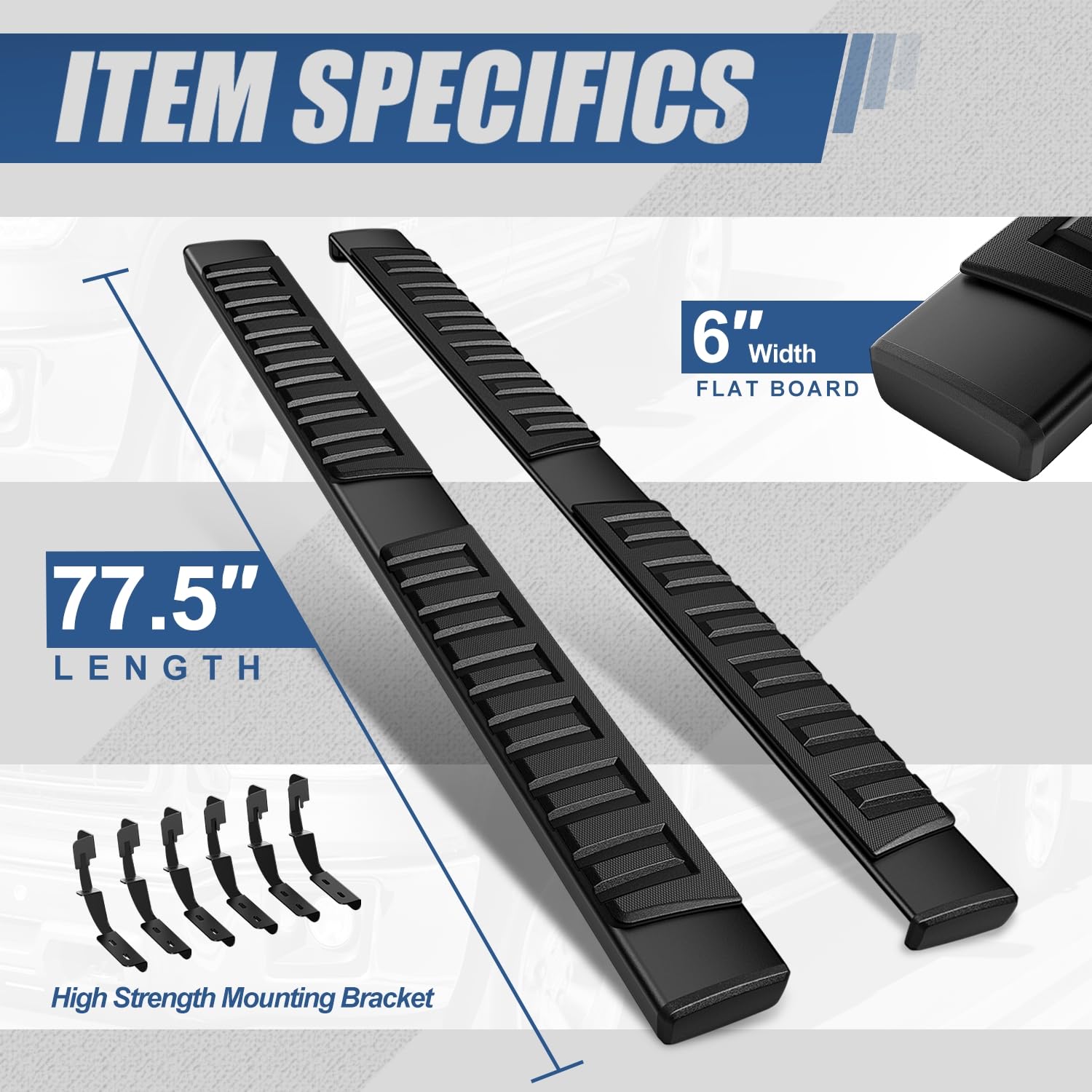 Auto Dynasty Running Boards Compatible With 2007-2019 Chevrolet Silverado Gmc Sierra 1500 2500Hd 3500Hd Extended Cab, Stainless