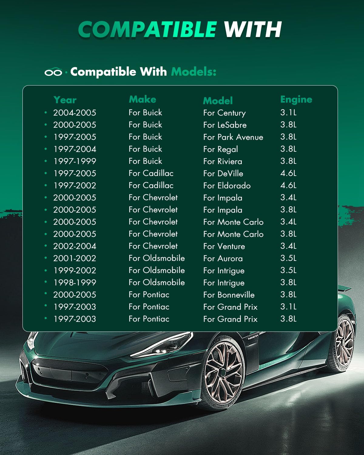 Scitoo D699 D698 Front Rear Ceramic Brake Pads Sets Fit For Buick Century/Regal,For Chevrolet Impala/Monte Carlo/Venture,For Old