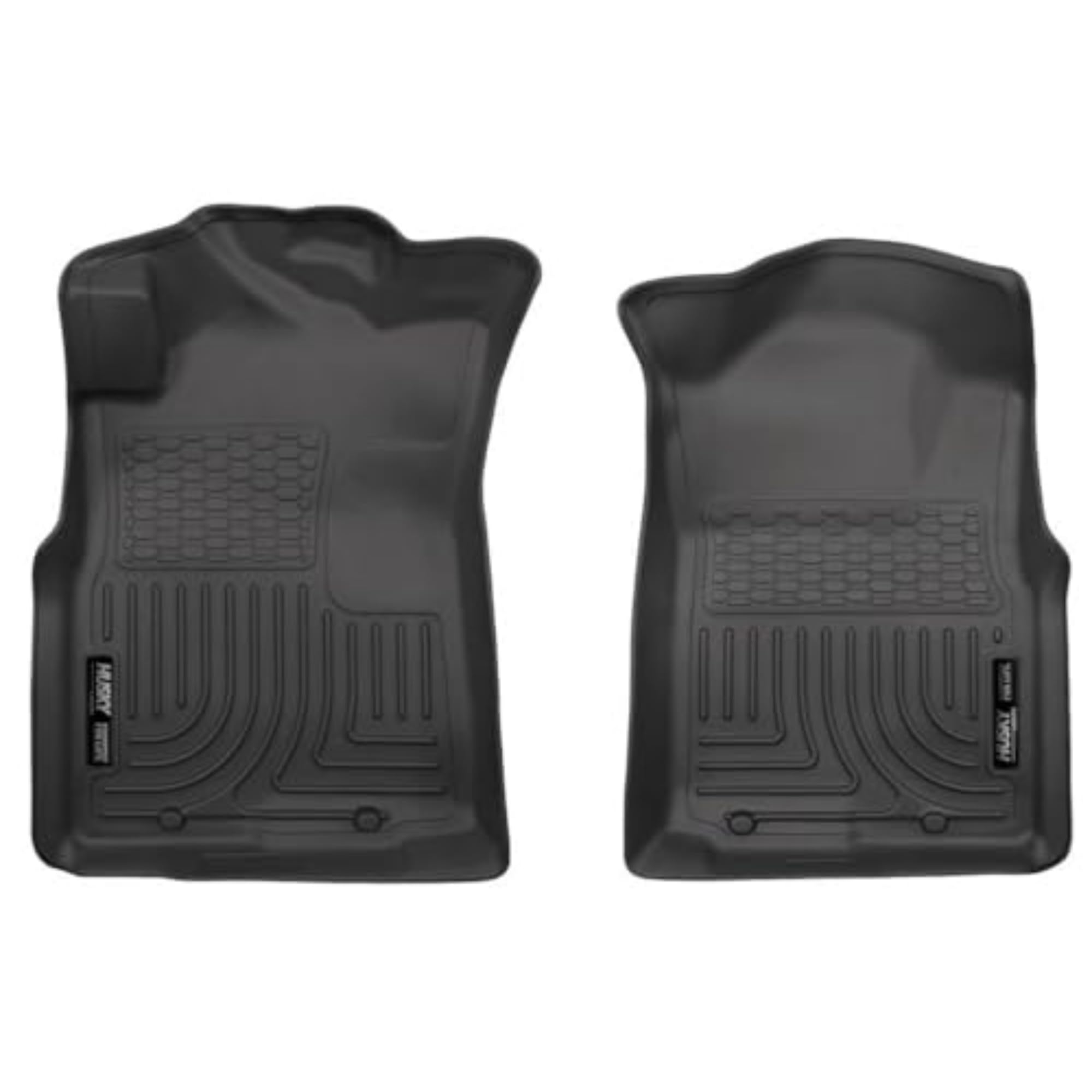 Husky Liners Weatherbeater Floor Mats | Fits 2005-2015 Toyota Tacoma, Double & Access Cab; 2005-2014 Tacoma Standard Cab | Front Row, 2-Pc Black - 13941
