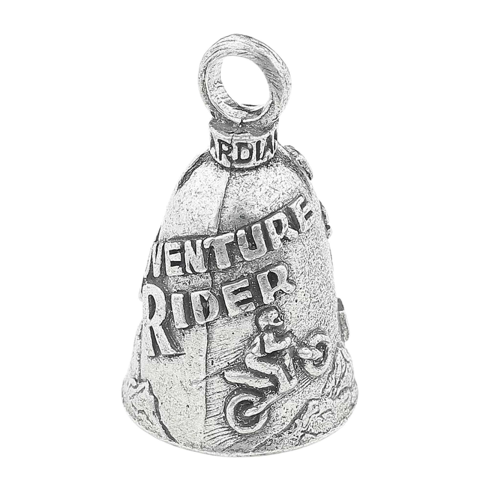 Guardian Bell Adventure Rider Good Luck Bell W/Keyring & Black Velvet Gift Bag | Motorcycle Bell | Lead-Free Pewter | Good Luck