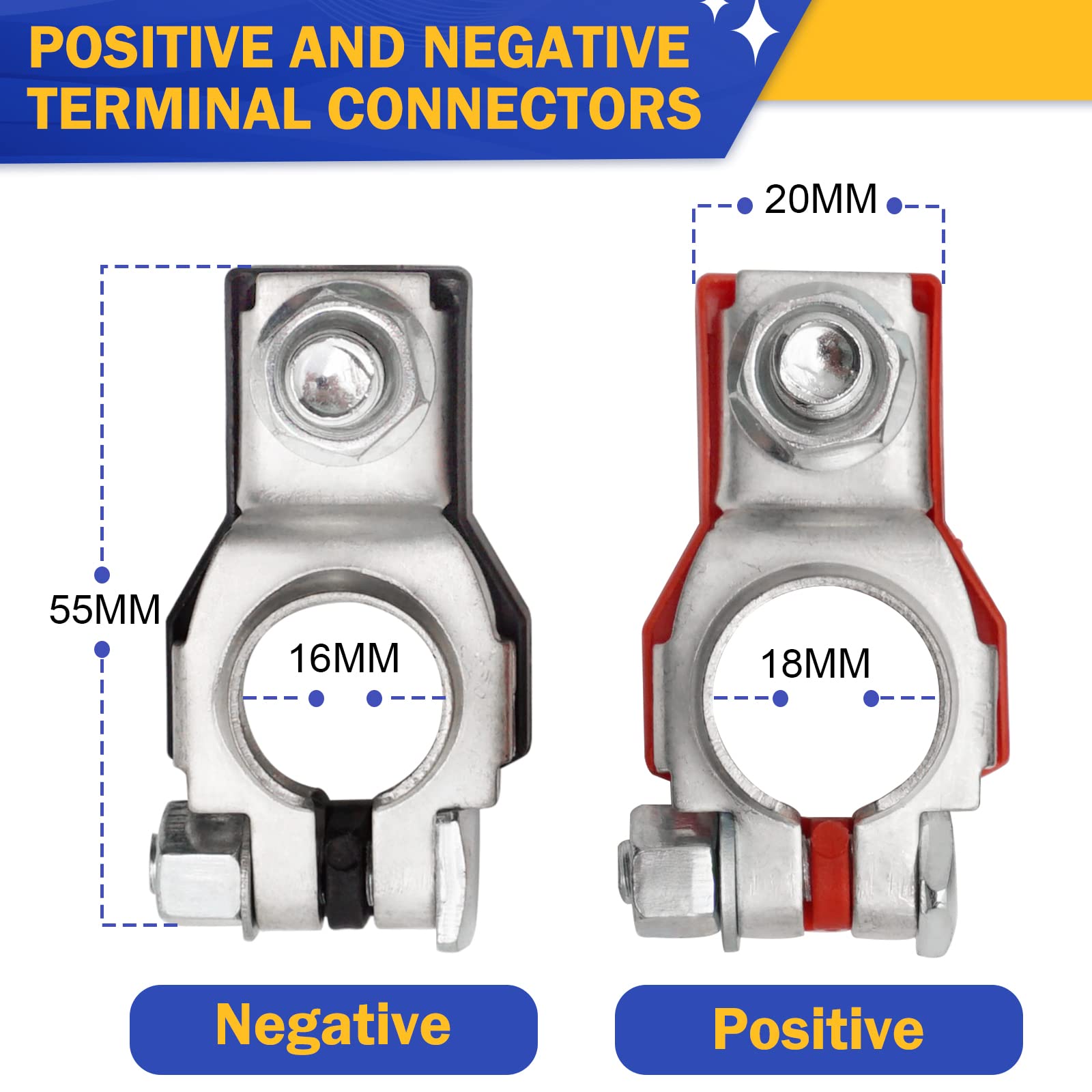 Battery Terminal Positive And Negative For Nissan Infiniti Toyota Lexus 90982-05035&90982-06022 24340-7F000&24340-7F001