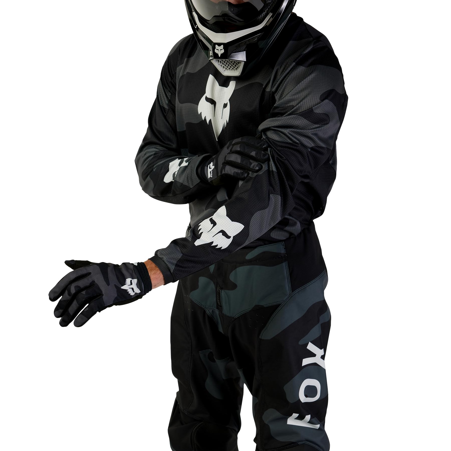 Fox Racing 180 BNKR Motocross Jersey, Black CAMO, XX-Large