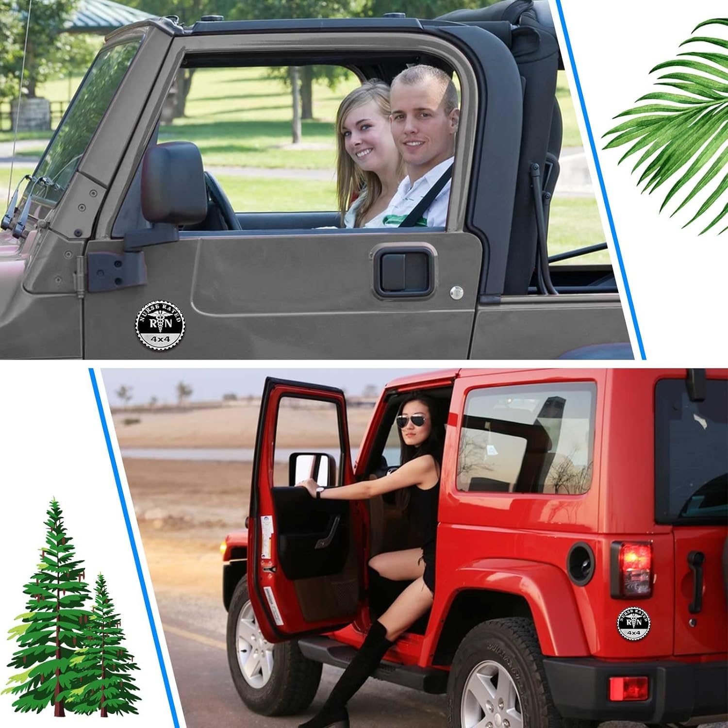 1Pc Black RN Nurse Badge Rated Car Emblem, 4 x 4 Metal Automotive Badge 3D Metal Car Badges Emblems Round Decals Car Badge Decal