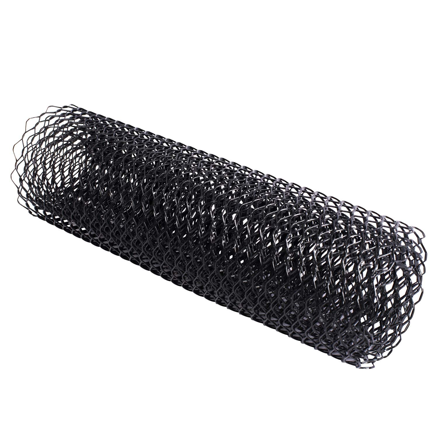 Aggauto Universal 40X13 Car Grill Mesh - Aluminum Alloy Automotive Grille Insert Bumper 11X25Mm Hexagon Hole, One Of The Most Multifunctional Shape Grids 100X33Cm Black