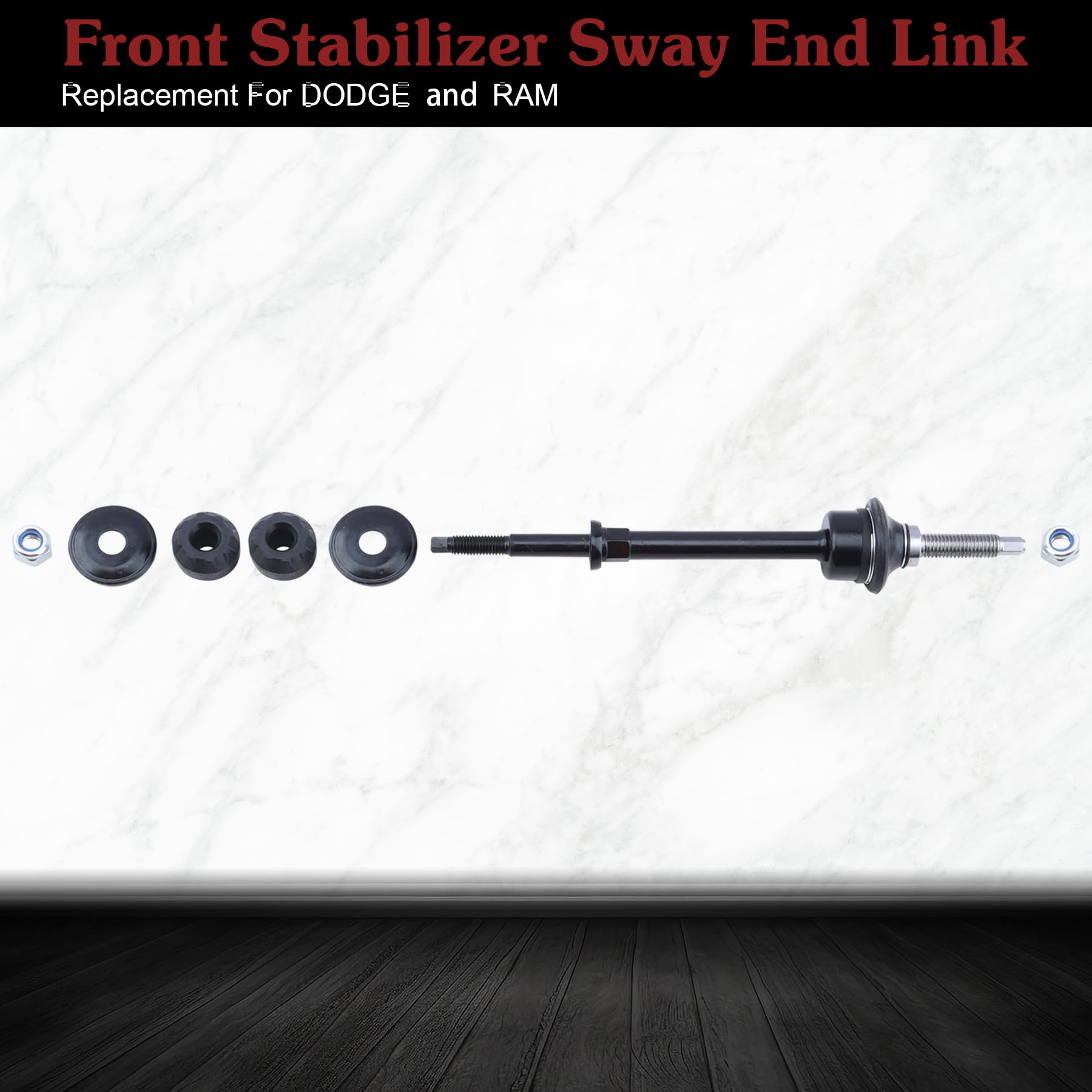 Stiueoav K80894 Sway Bar Link - Front Stabilizer End Link Compatible With 2006-2010 Dodge Ram 1500?2003-2010 Dodge Ram 2500/3500