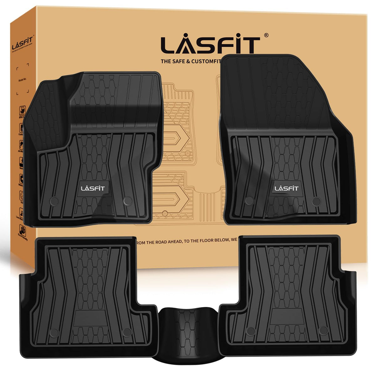 Lasfit Floor Mats Fit For Lincoln Mkc 2019 2018 2017 2016 2015 Tpe All Weather Floor Liners Custom Fit Car Mats 2015-2019 Access