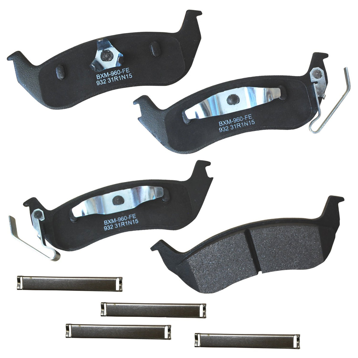 Bendix Premium Sbm932 Semi-Metallic Rear Brake Pads For Ford Crown Victoria 2011-2003, Grand Marquis 2004-2003, Lincoln Town Car