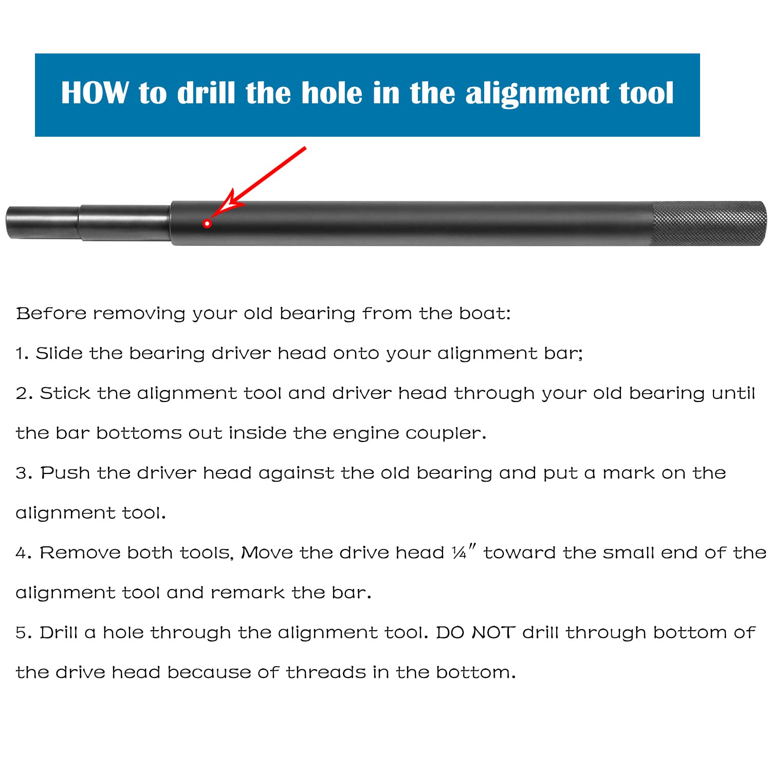 Boat Alpha Gimbal Bearing Puller Installer & Engine Alignment Tool Kit For Mercruiser Boat Alpha, Bravo, Omc, For Volvo