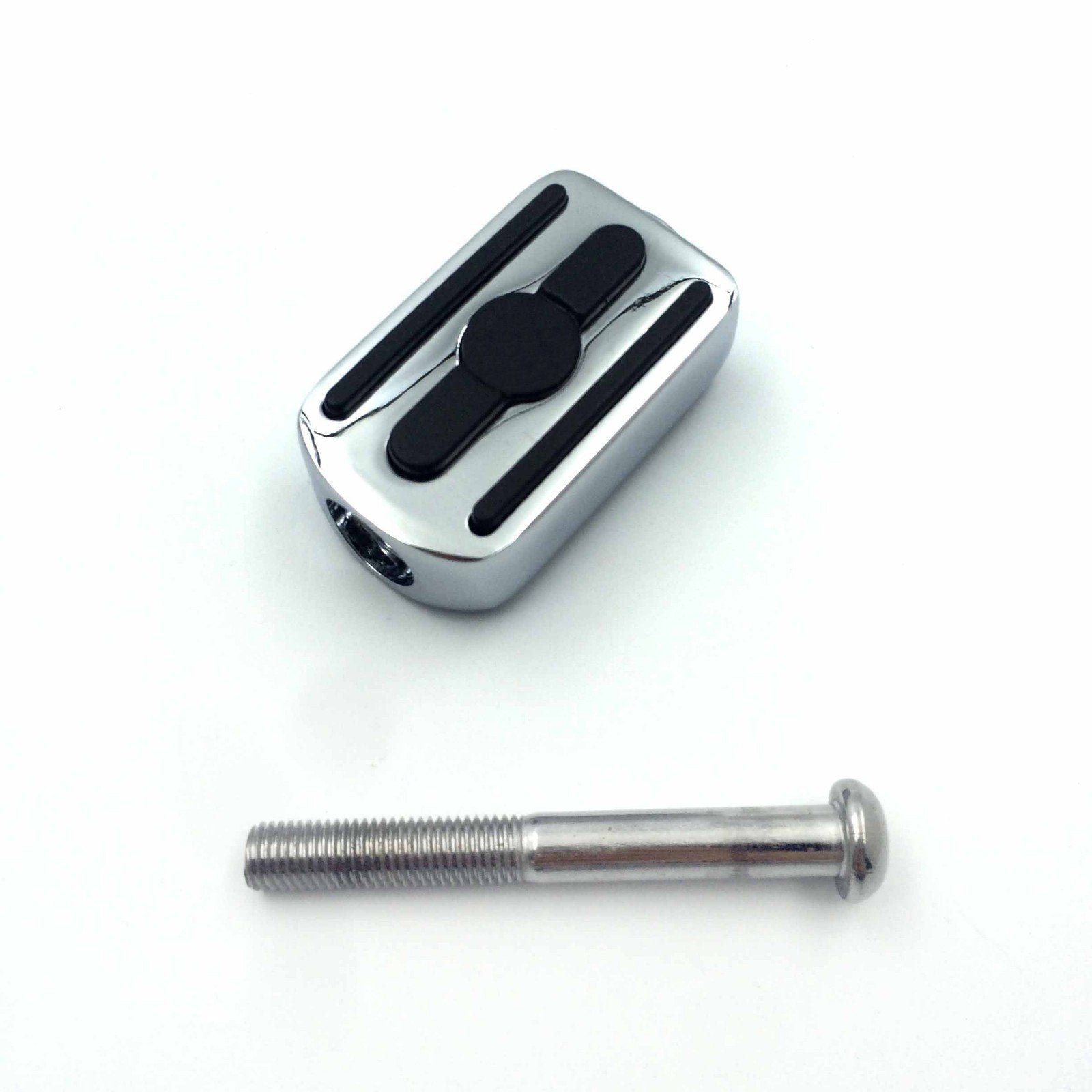 HTTMT MT216-095- Chrome Skull Shifter peg/Toe Heel Rest Peg Compatible with Fits Harlye Davidson 1984-2016 All Models (Except '0